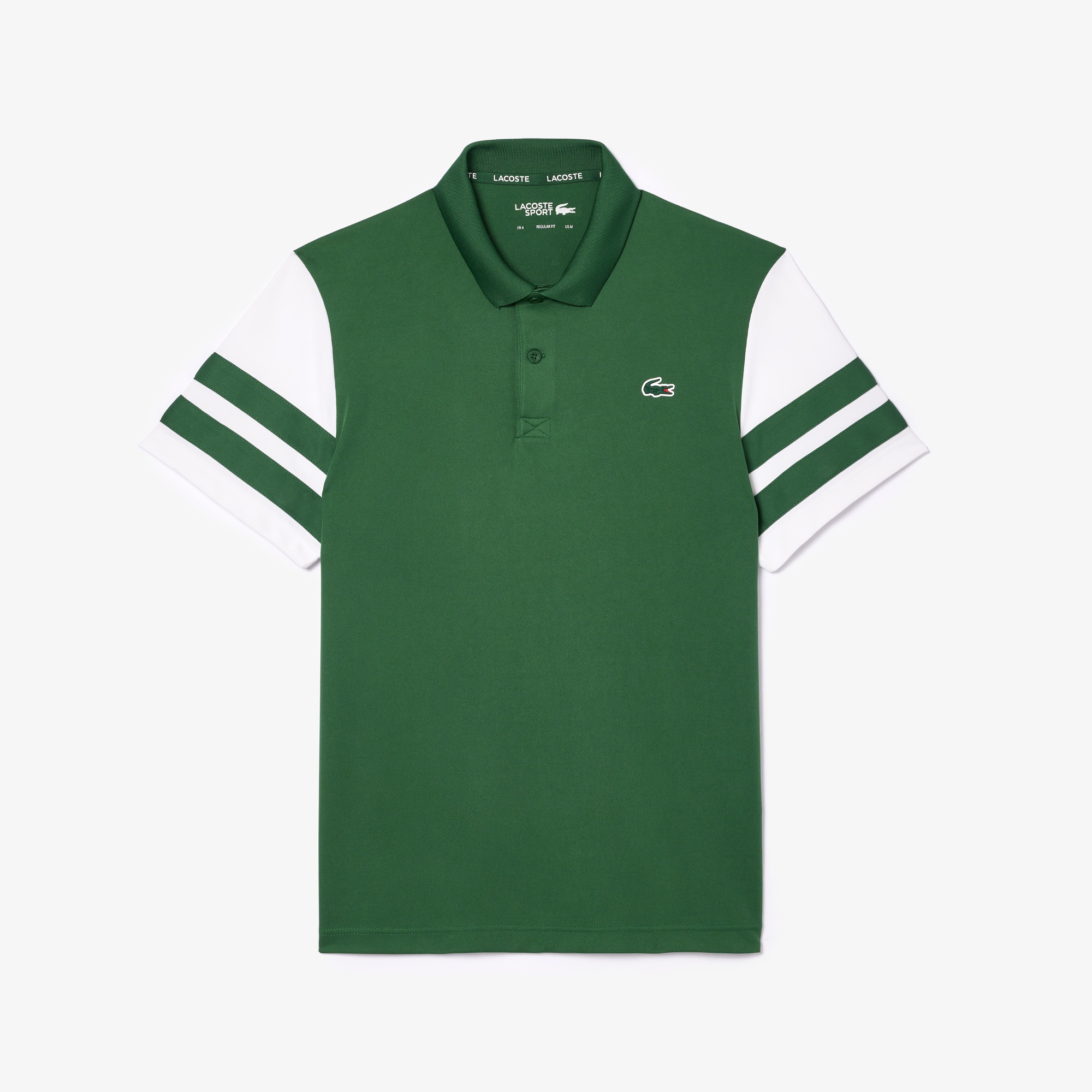Lacoste Erkek Regular Fit Renk Bloklu Yeşil Tenis Polo