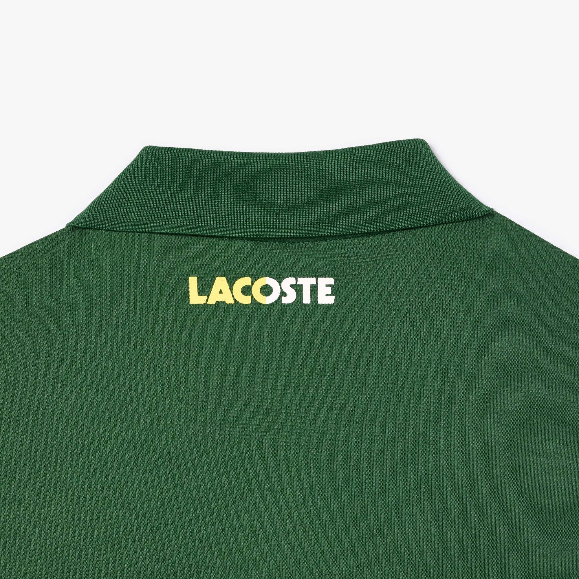 Lacoste Erkek Regular Fit Renk Bloklu Yeşil Tenis Polo
