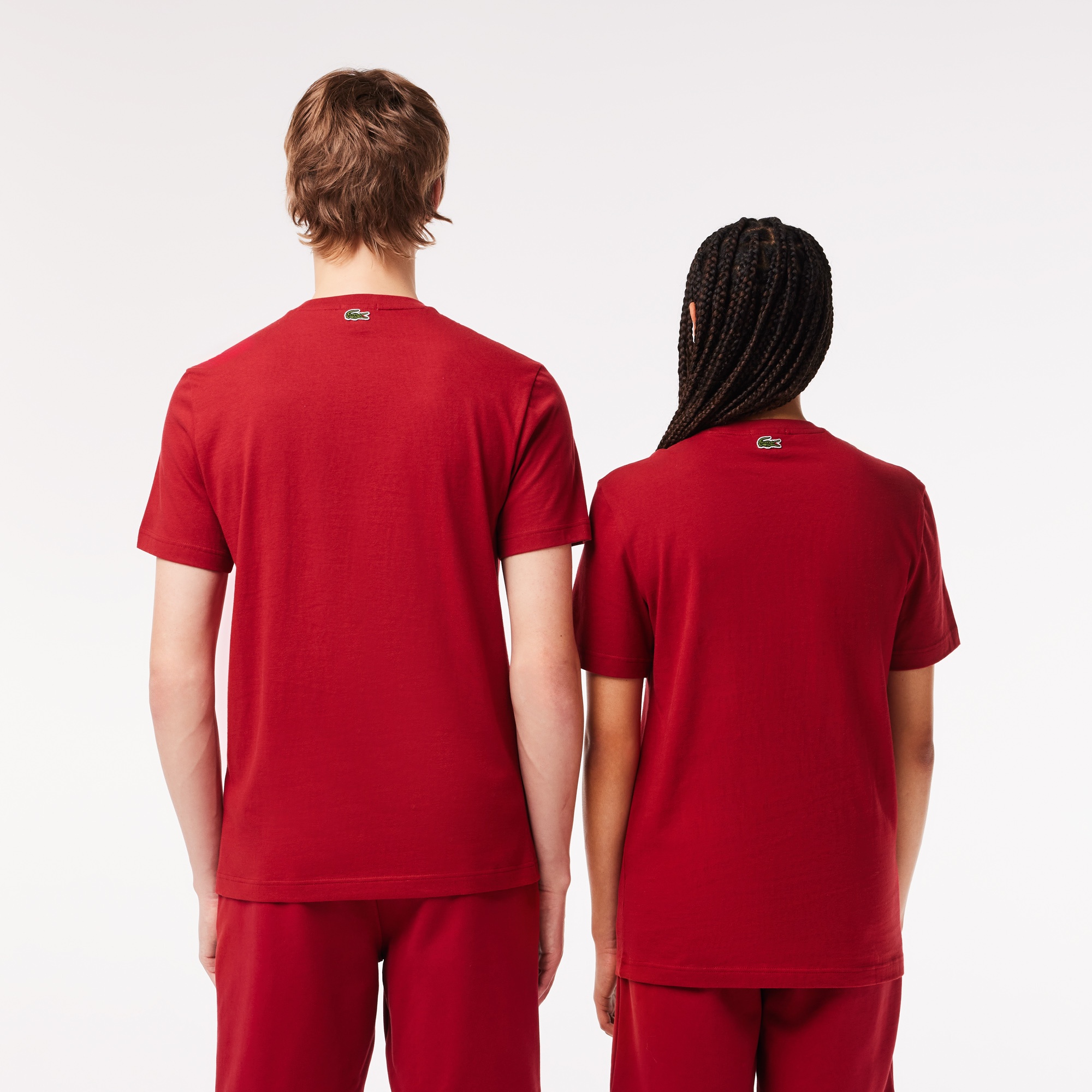 Lacoste Unisex Regular Fit Bisiklet Yaka Kırmızı T-Shirt