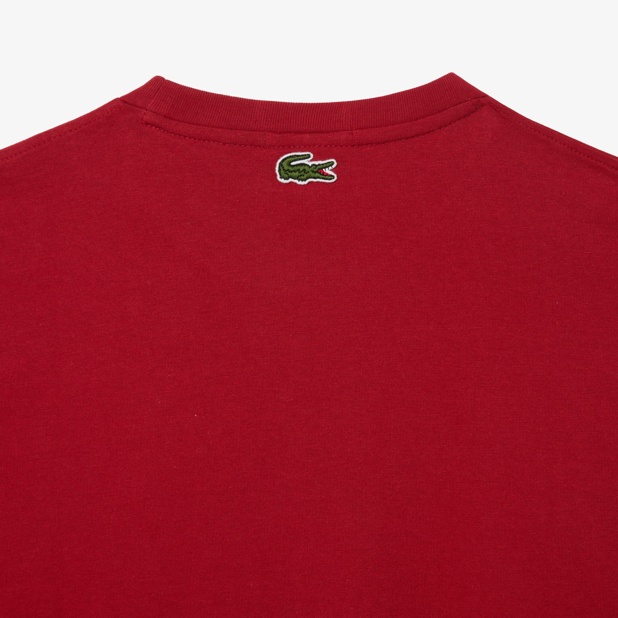 Lacoste Unisex Regular Fit Bisiklet Yaka Kırmızı T-Shirt