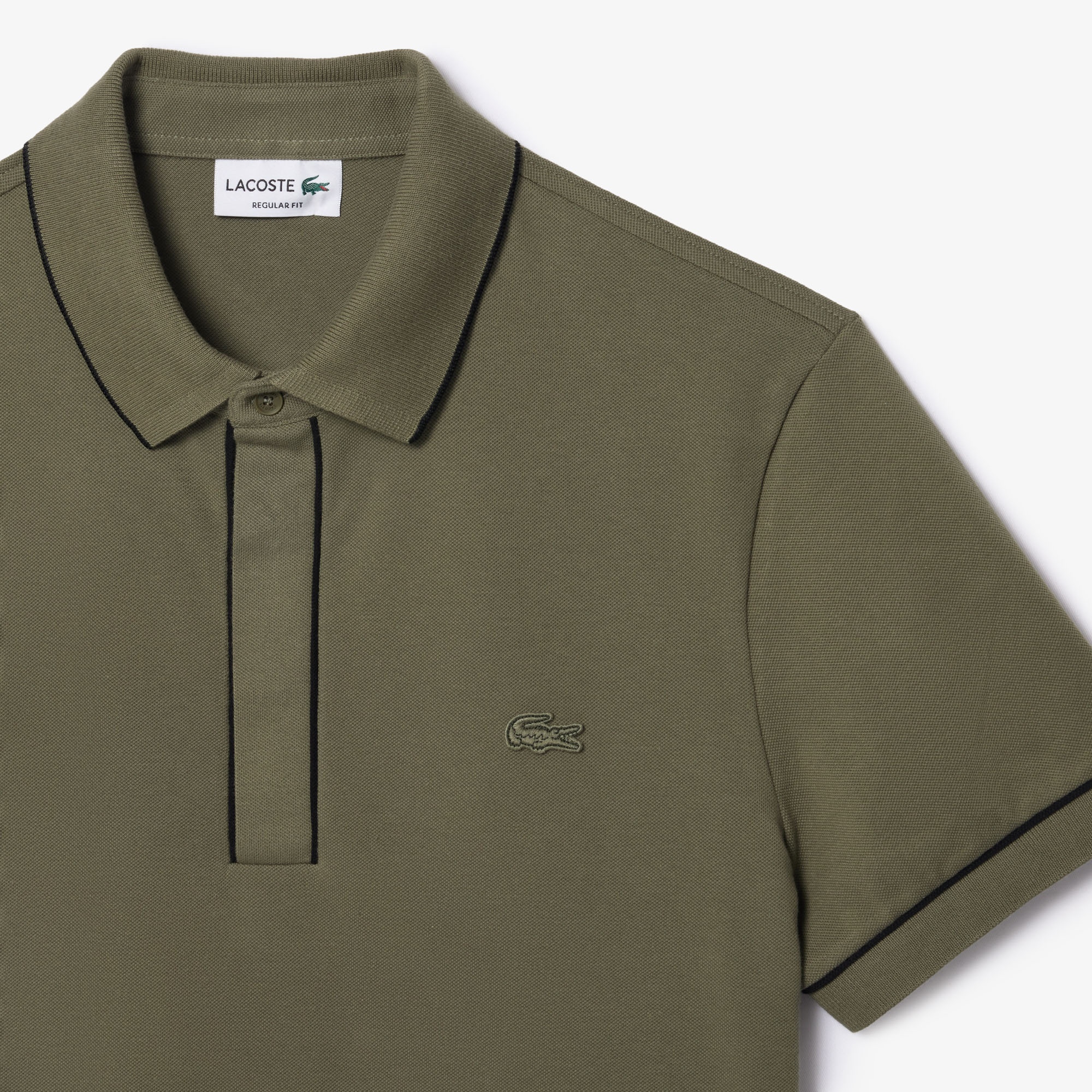 Lacoste Erkek Regular Fit Organik Pamuk Haki Polo