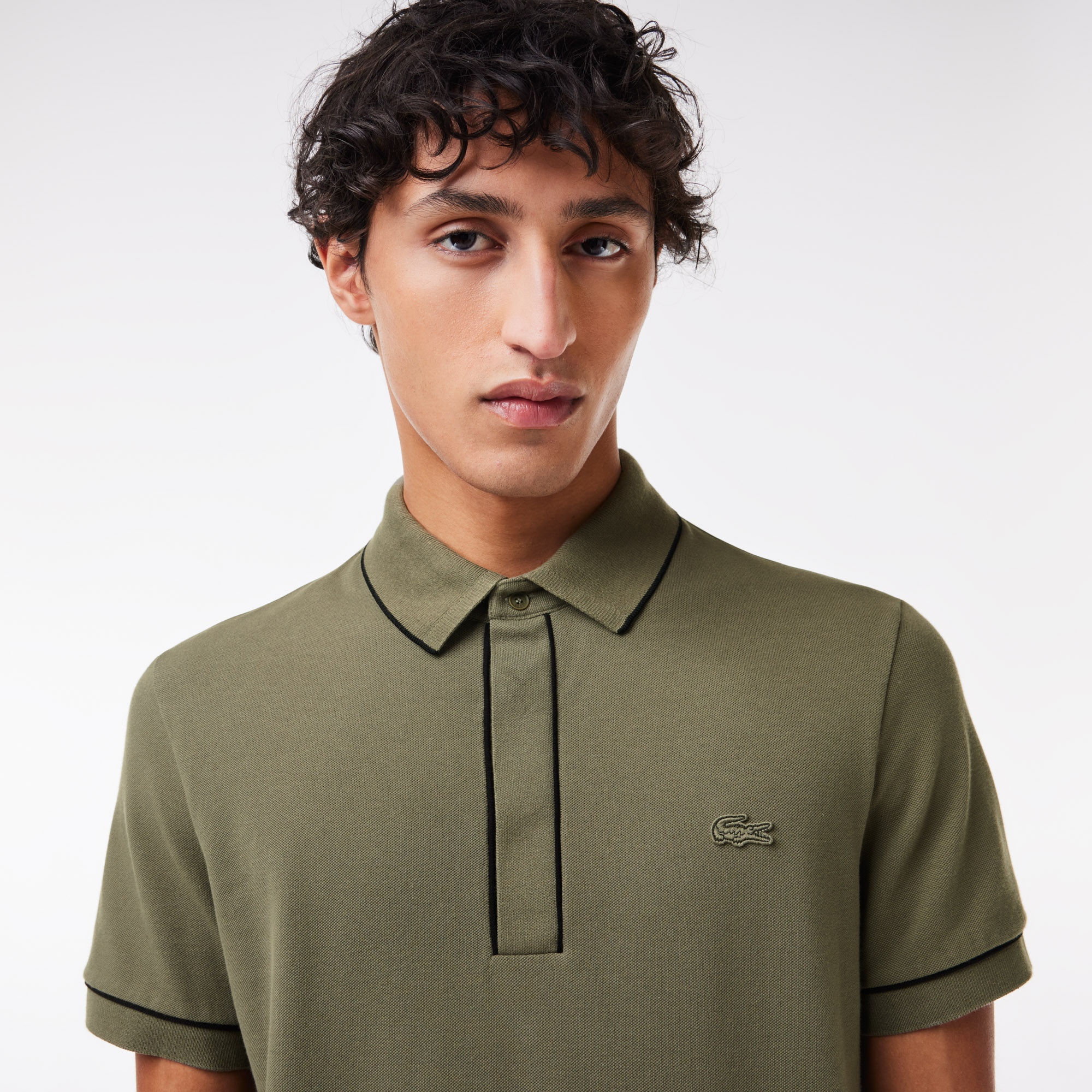 Lacoste Erkek Regular Fit Organik Pamuk Haki Polo