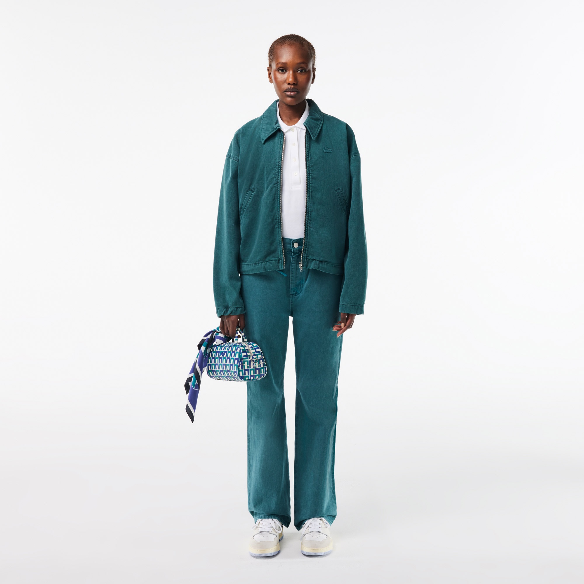 Lacoste Kadın Desenli Renkli Postacı Çantası