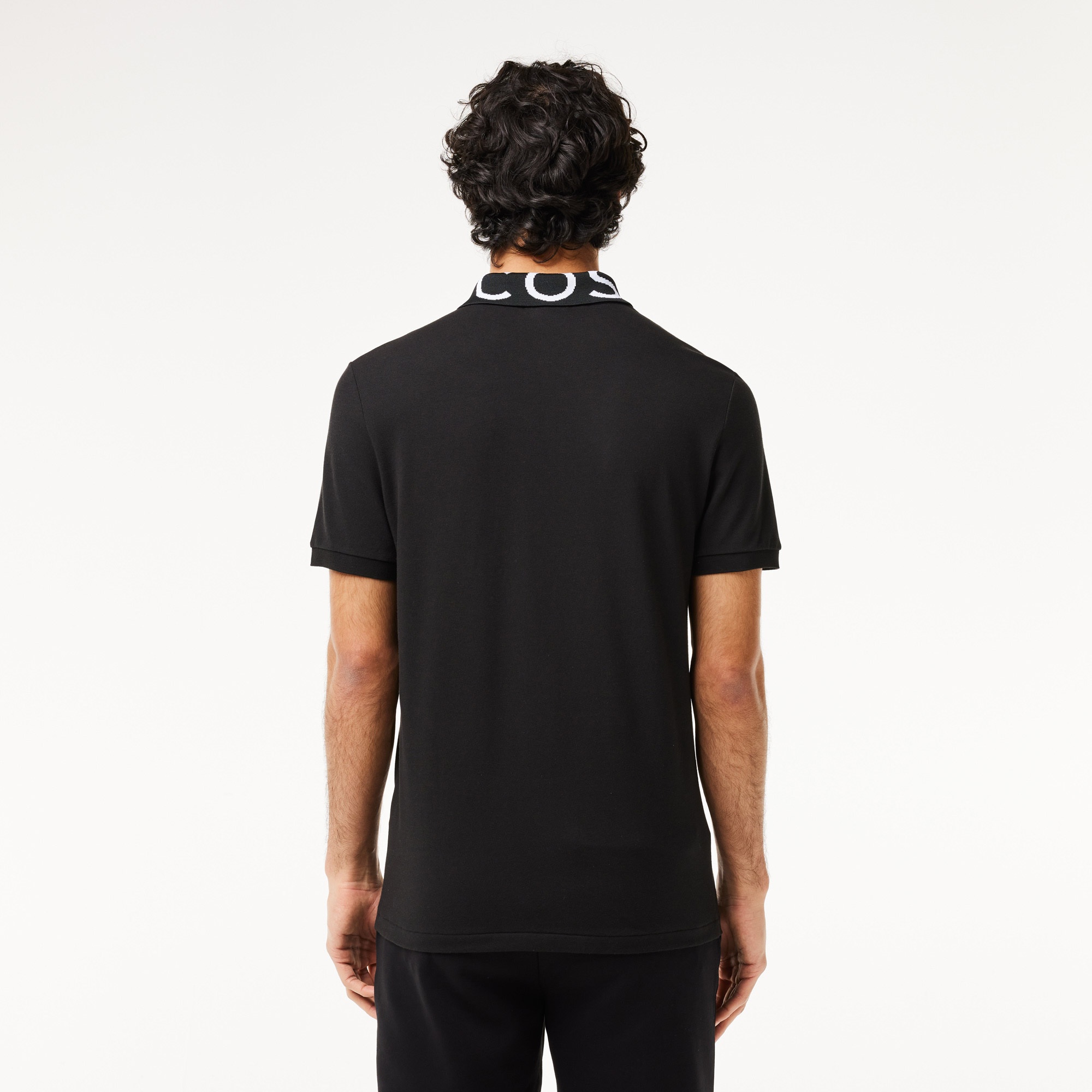 Lacoste Active Erkek Slim Fit Baskılı Siyah Polo