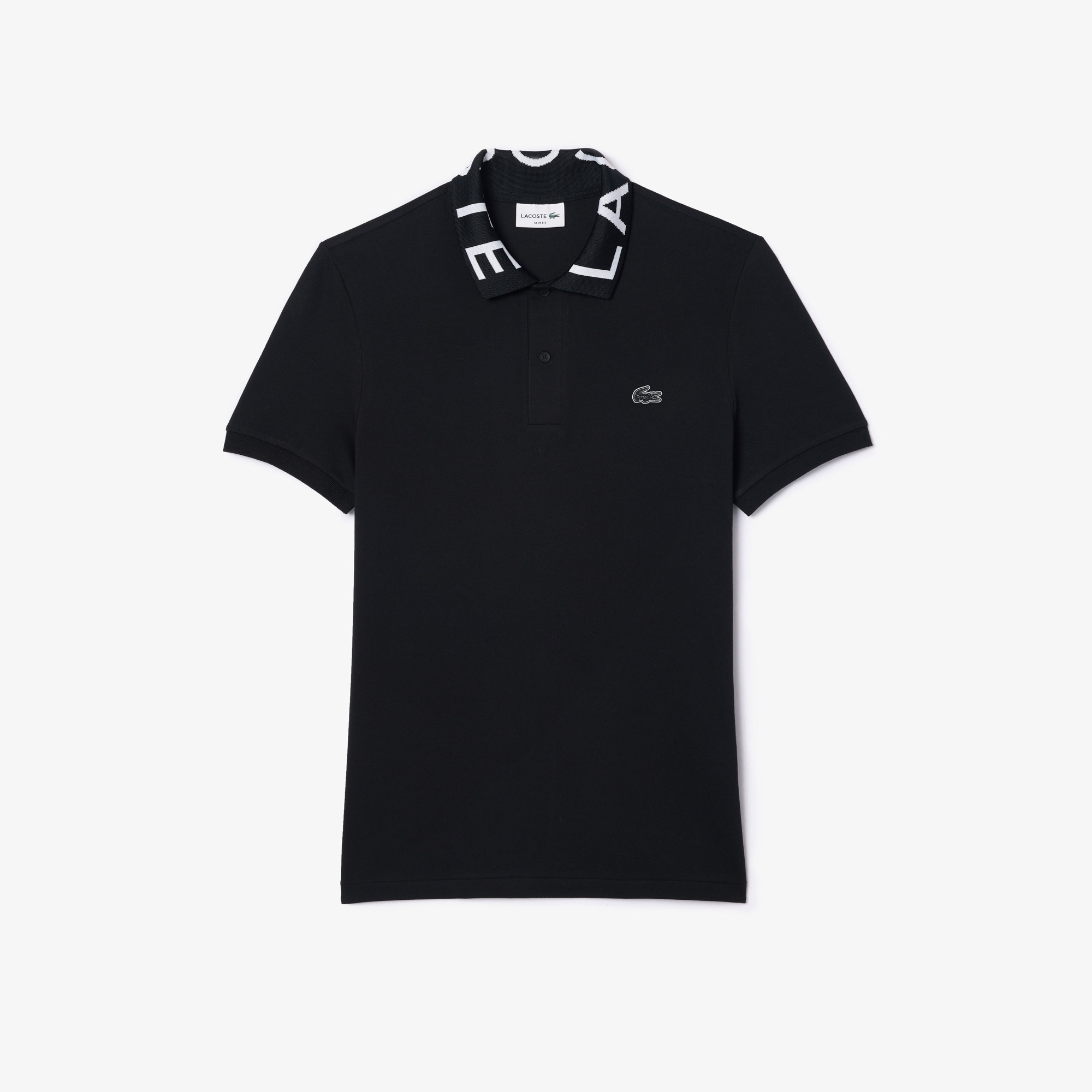 Lacoste Active Erkek Slim Fit Baskılı Siyah Polo