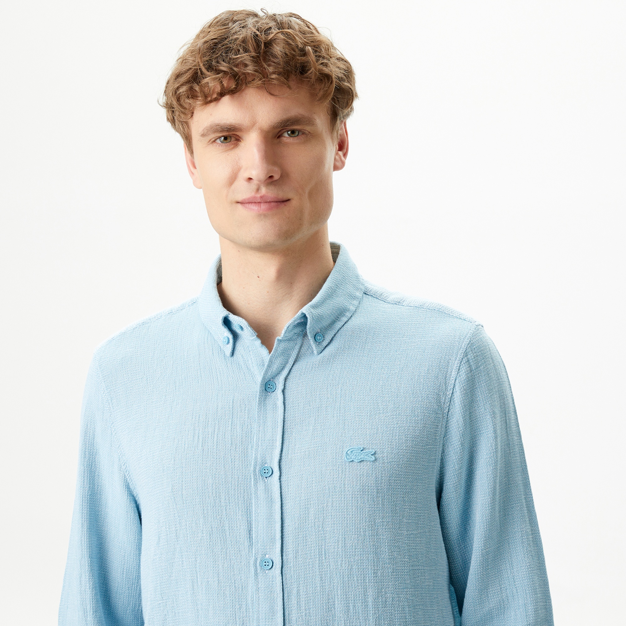 Lacoste Erkek Regular Fit Mavi Gömlek