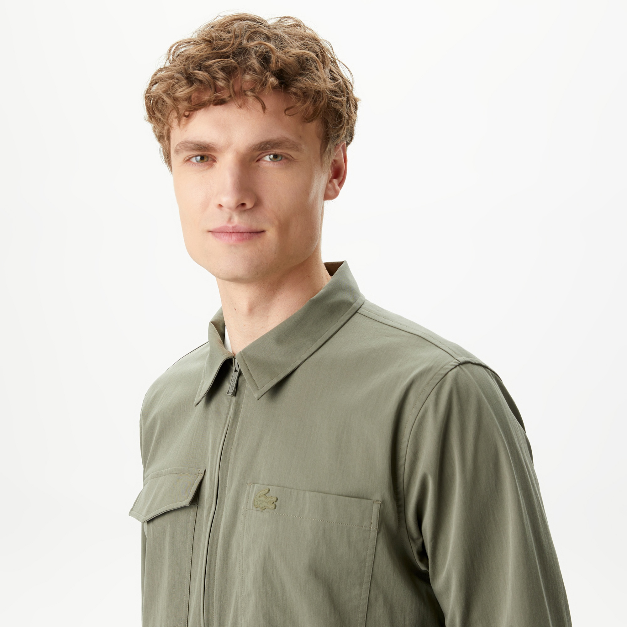 Lacoste Erkek Relaxed Fit Yeşil Gömlek