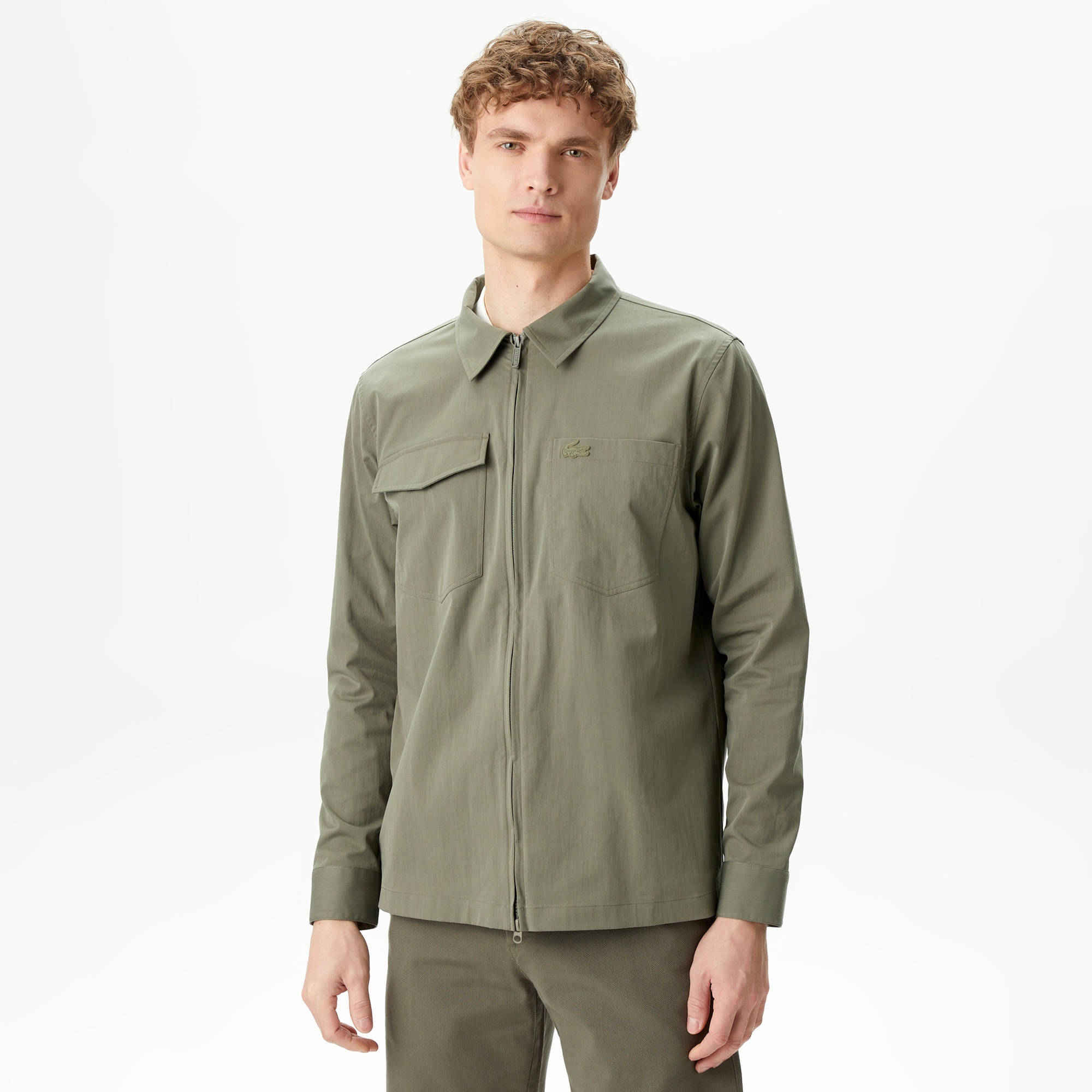 Lacoste Erkek Relaxed Fit Yeşil Gömlek