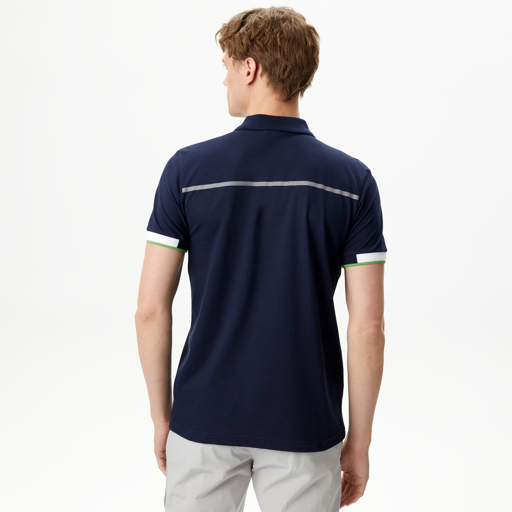 Lacoste Erkek Oversize Fit Fermuarlı Lacivert Polo