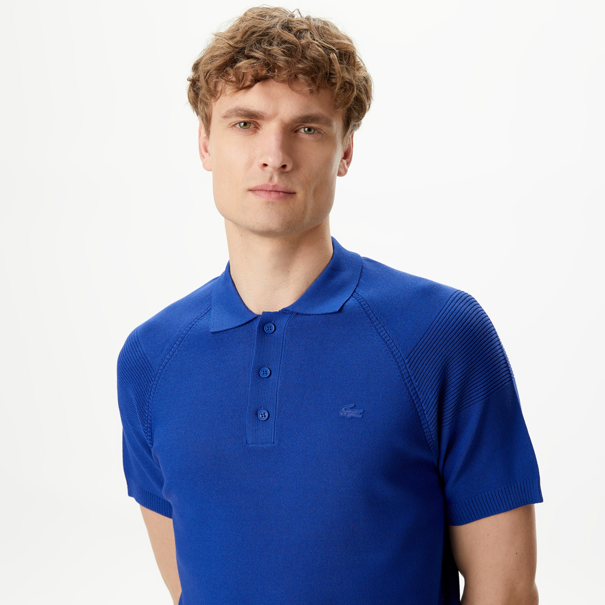 Lacoste Erkek Regular Fit Kısa Kollu Polo Yaka Mavi Triko