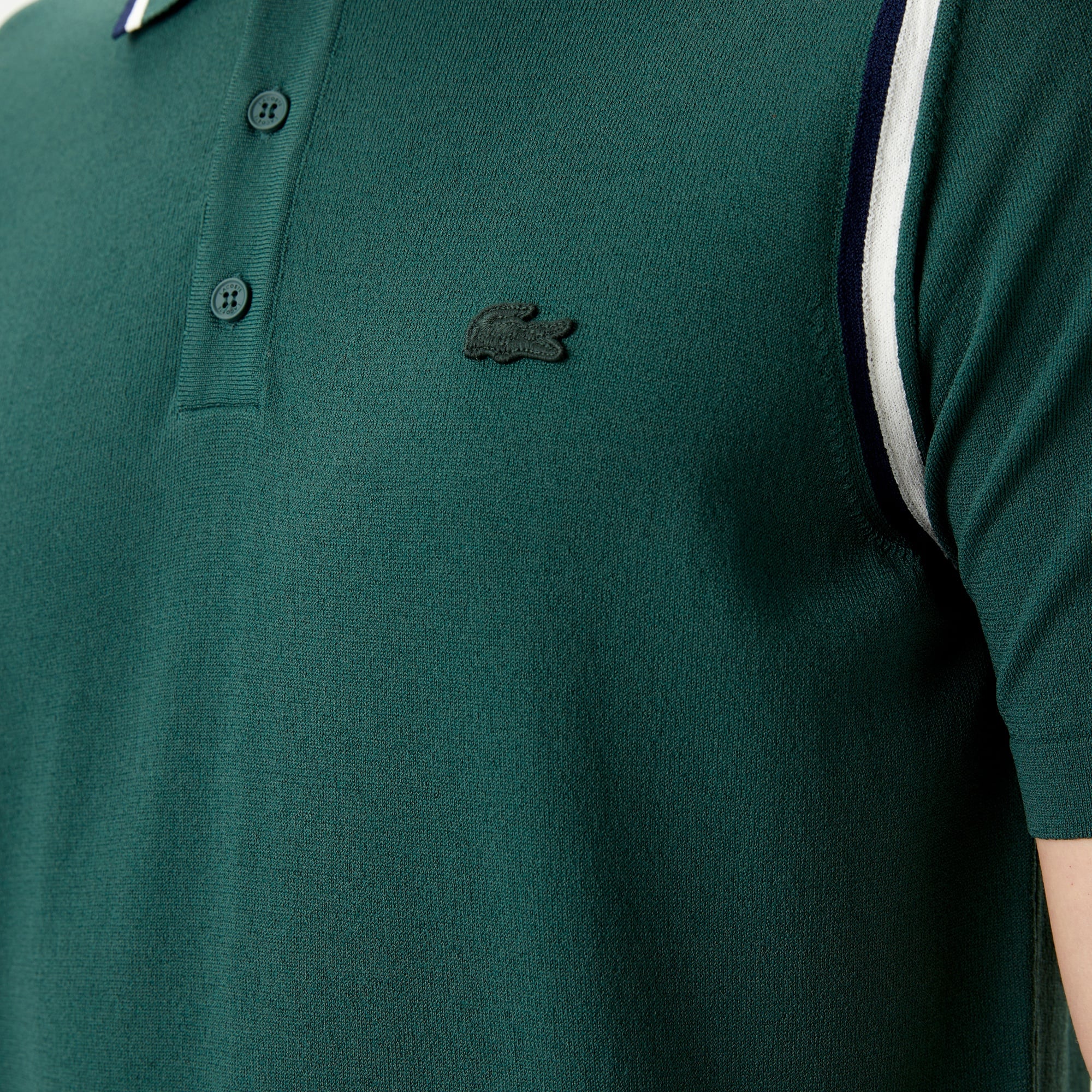 Lacoste Erkek Regular Fit Polo Yaka Yeşil Triko