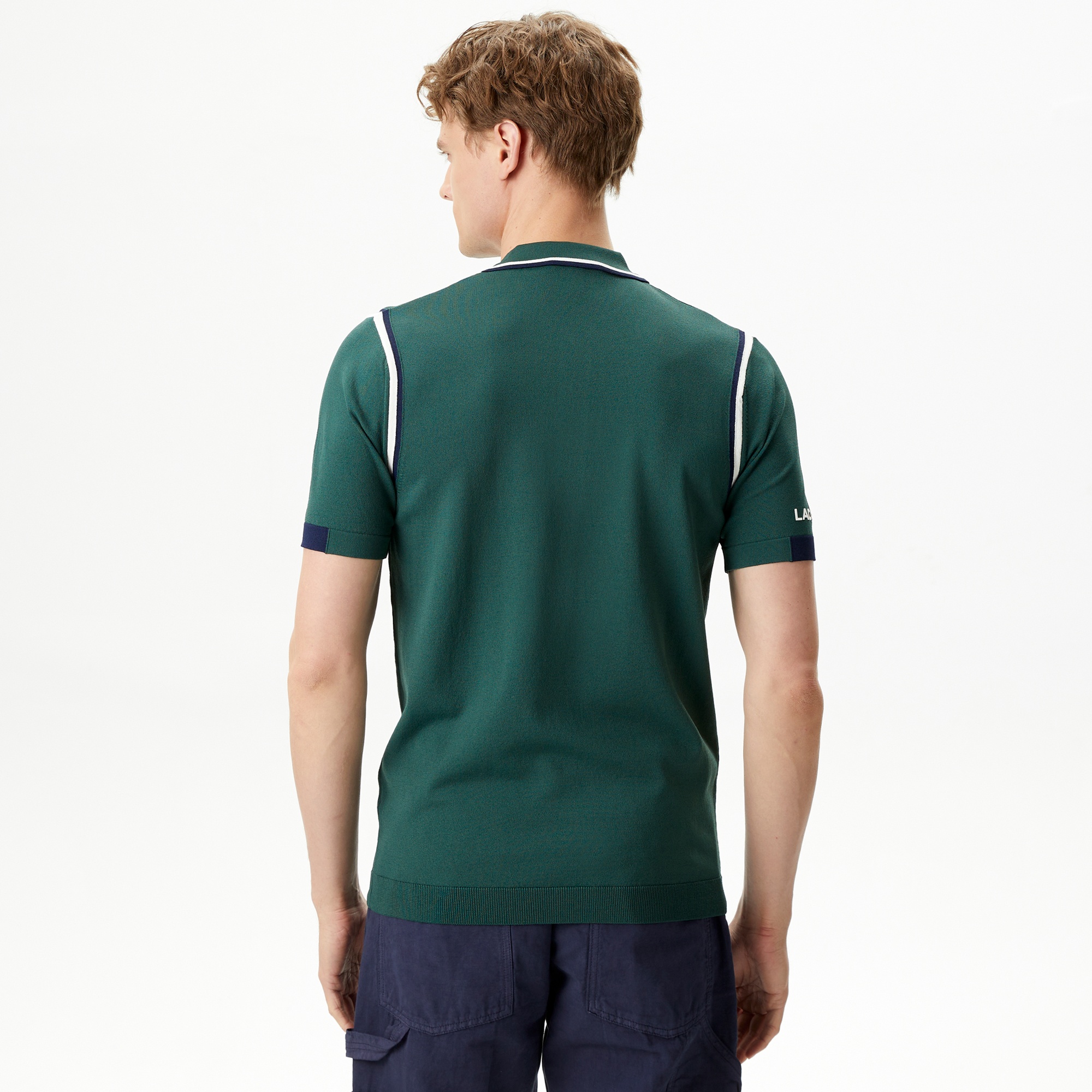 Lacoste Erkek Regular Fit Polo Yaka Yeşil Triko