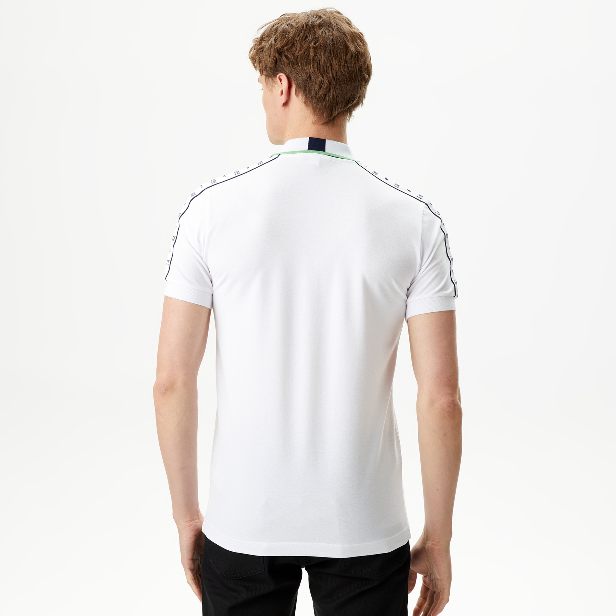 Lacoste Erkek Regular Fit Fermuarlı Yaka Beyaz Polo