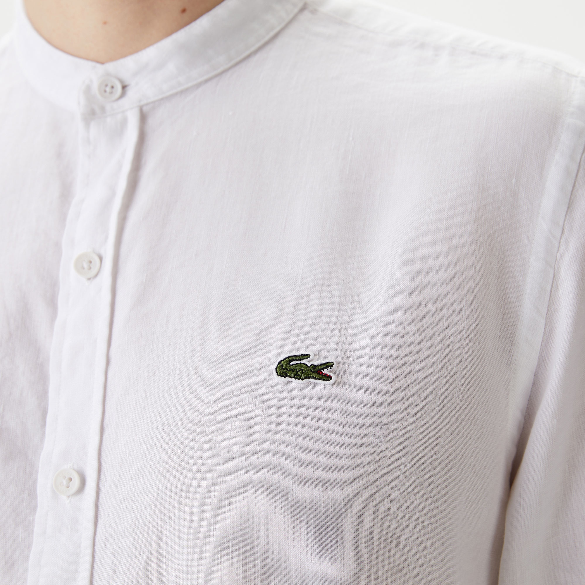 Lacoste Erkek Regular Fit Beyaz Gömlek