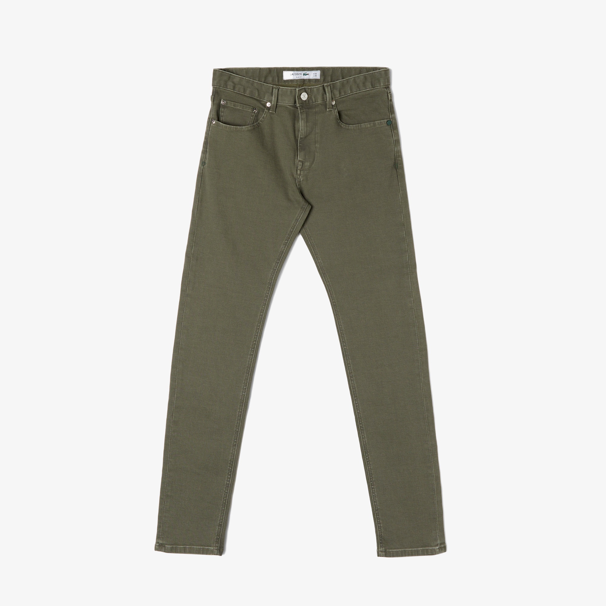 Lacoste Erkek Slim Fit Haki Jean Pantolon