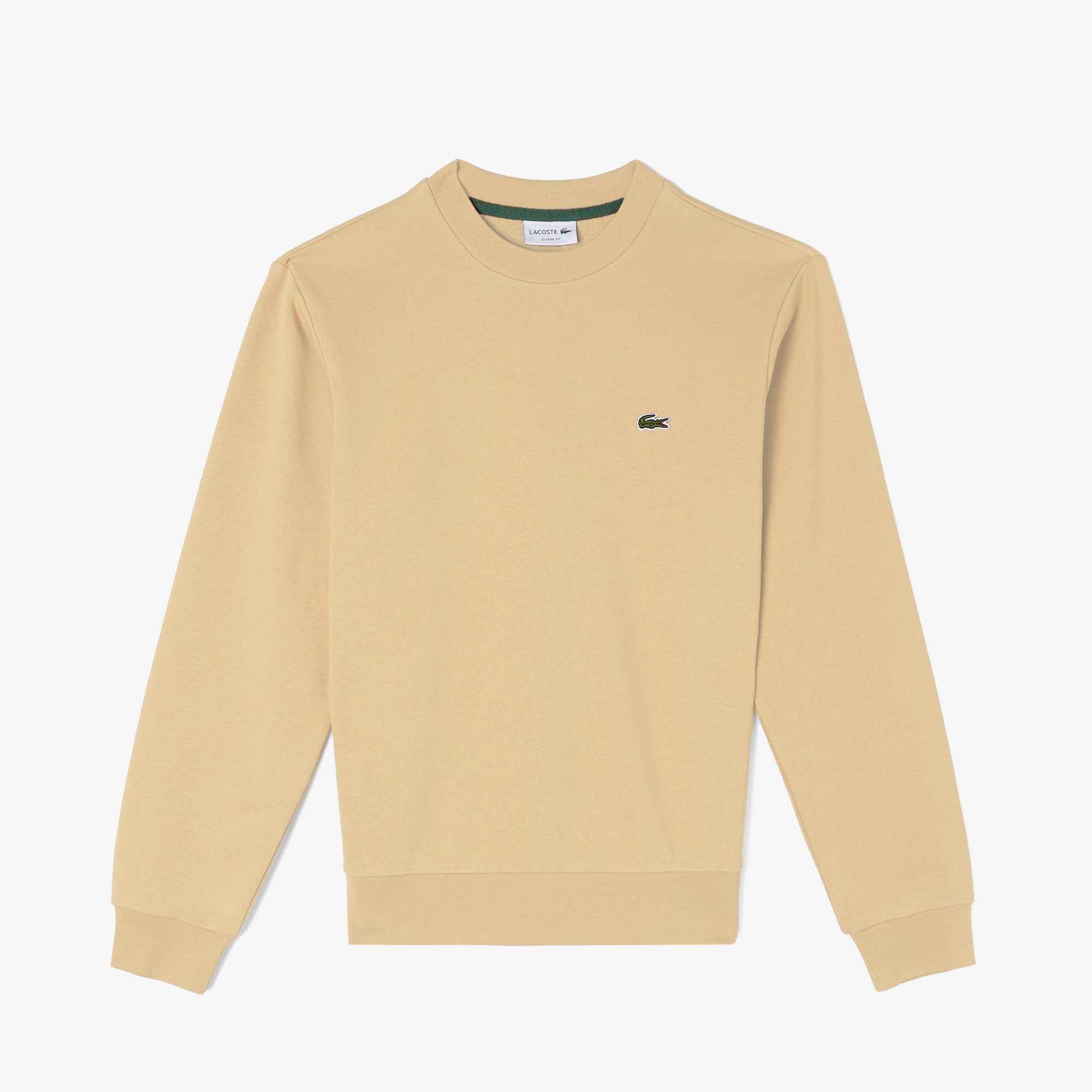 Lacoste Erkek Classic Fit Bisiklet Yaka Bej Sweatshirt
