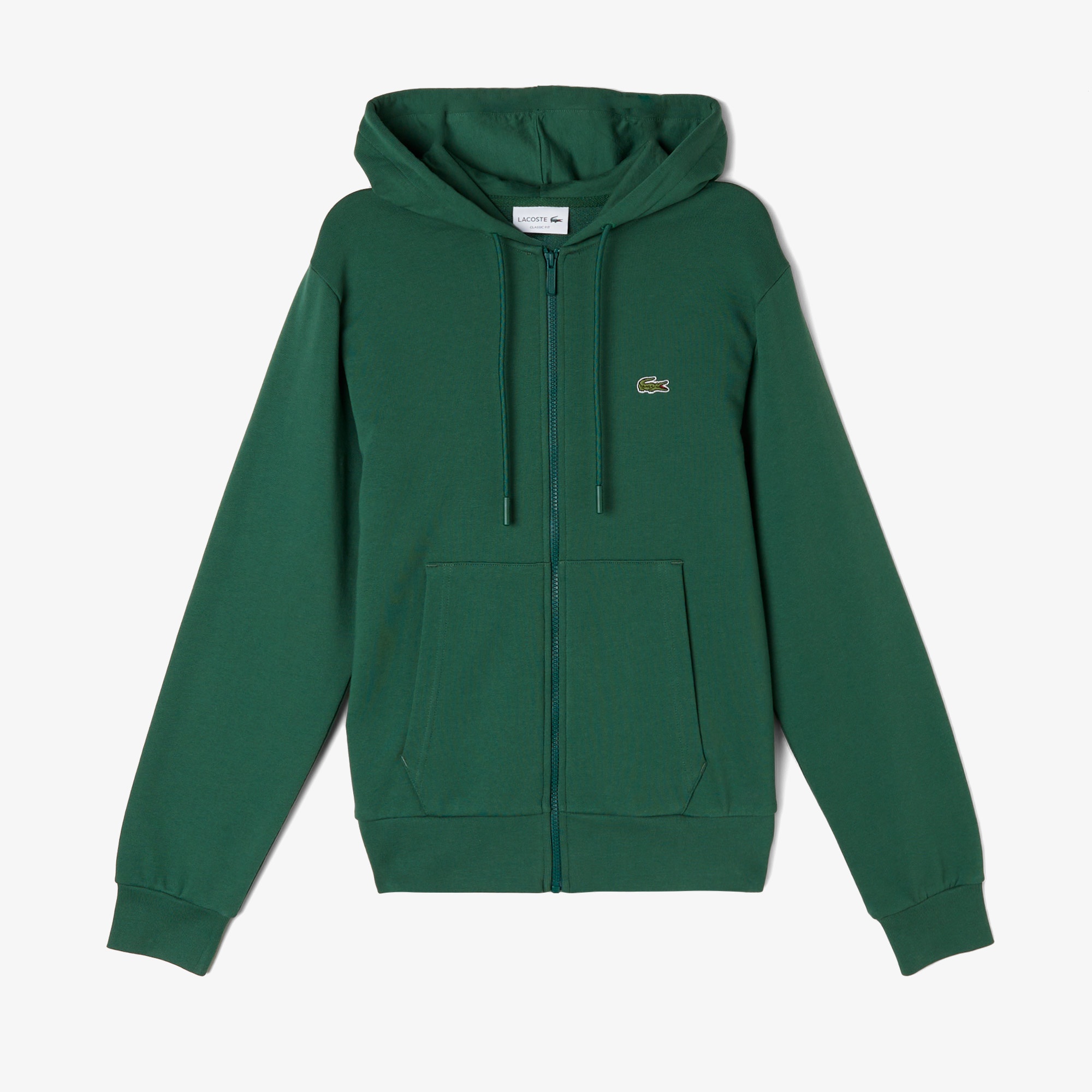 Lacoste Erkek Classic Fit Fermuarlı Yeşil Sweatshirt