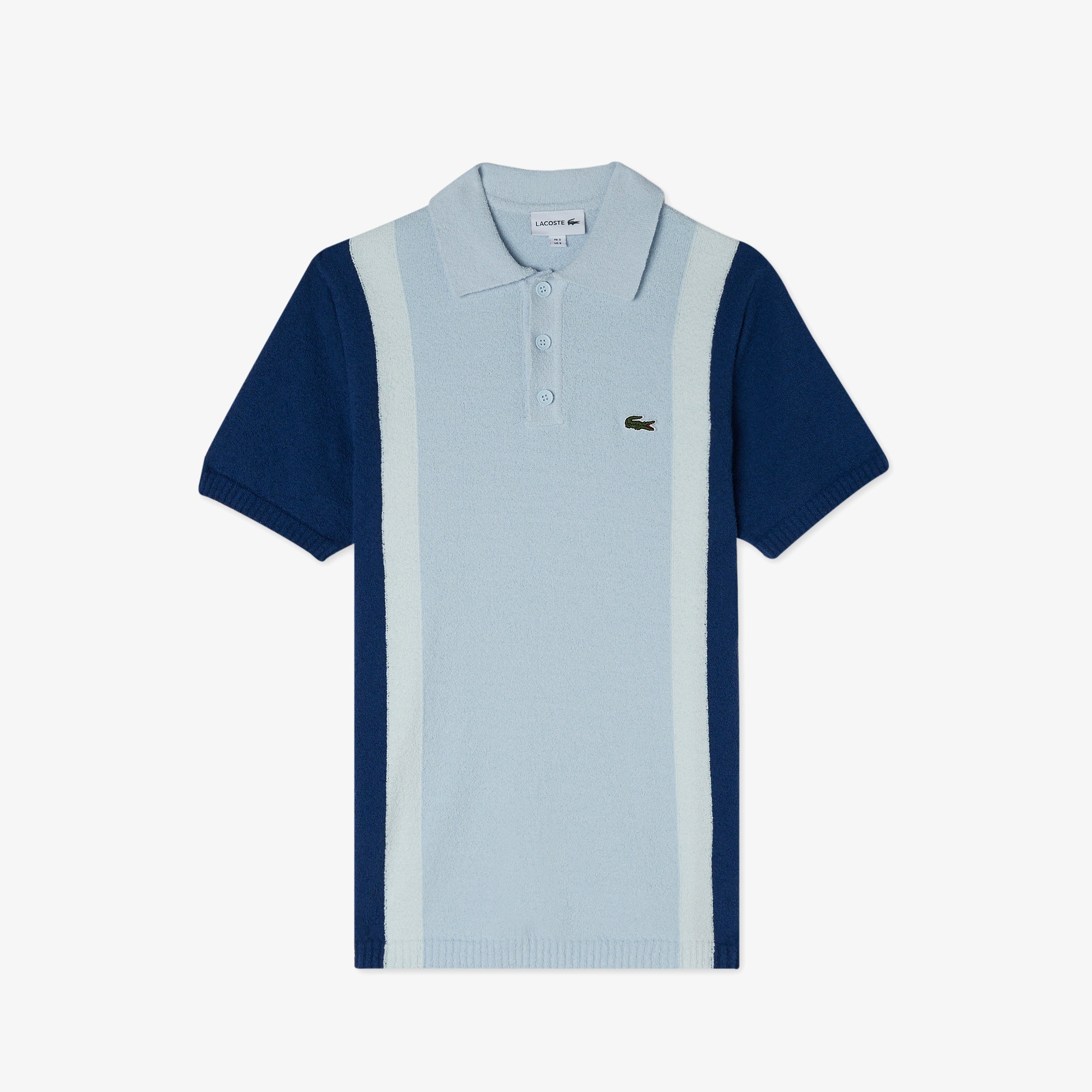 Lacoste Erkek Regular Fit Kısa Kollu Gömlek Yaka Mavi Triko