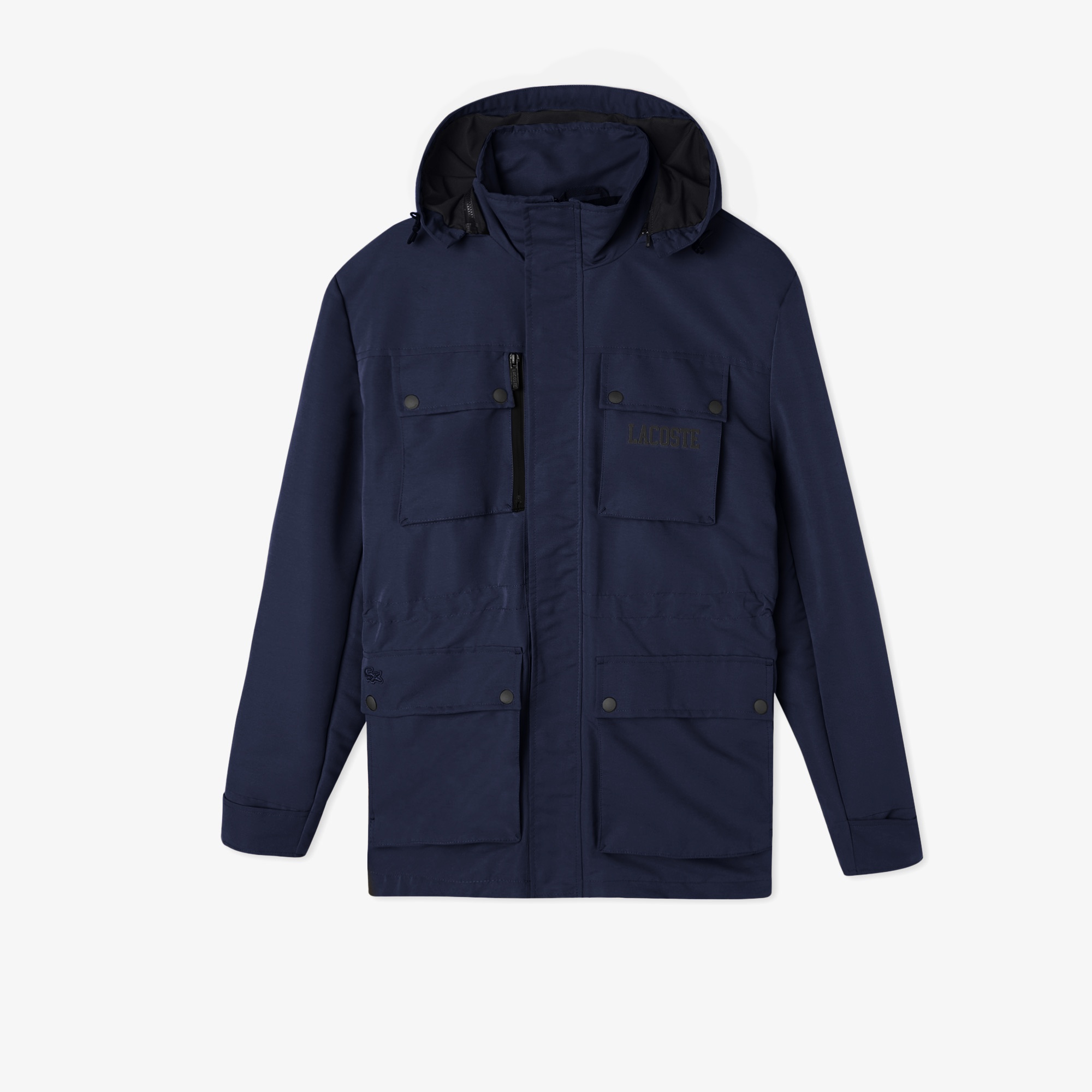 Lacoste Erkek Kapüşonlu Lacivert Mont