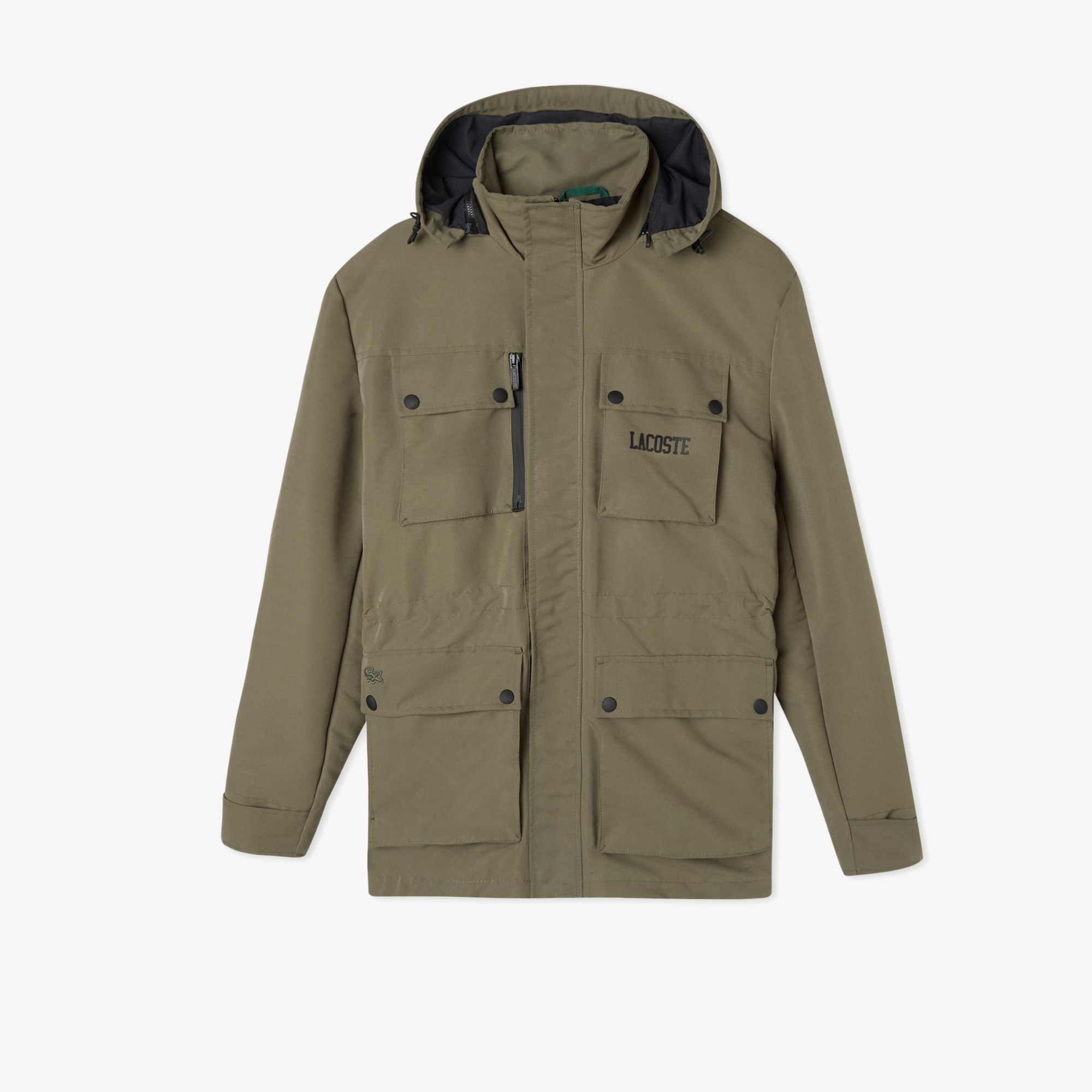 Lacoste Erkek Kapüşonlu Haki Mont