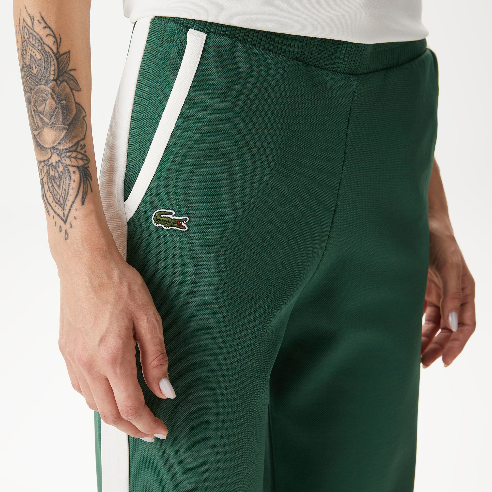 Lacoste Kadın Straight Fit Yeşil Eşofman Altı