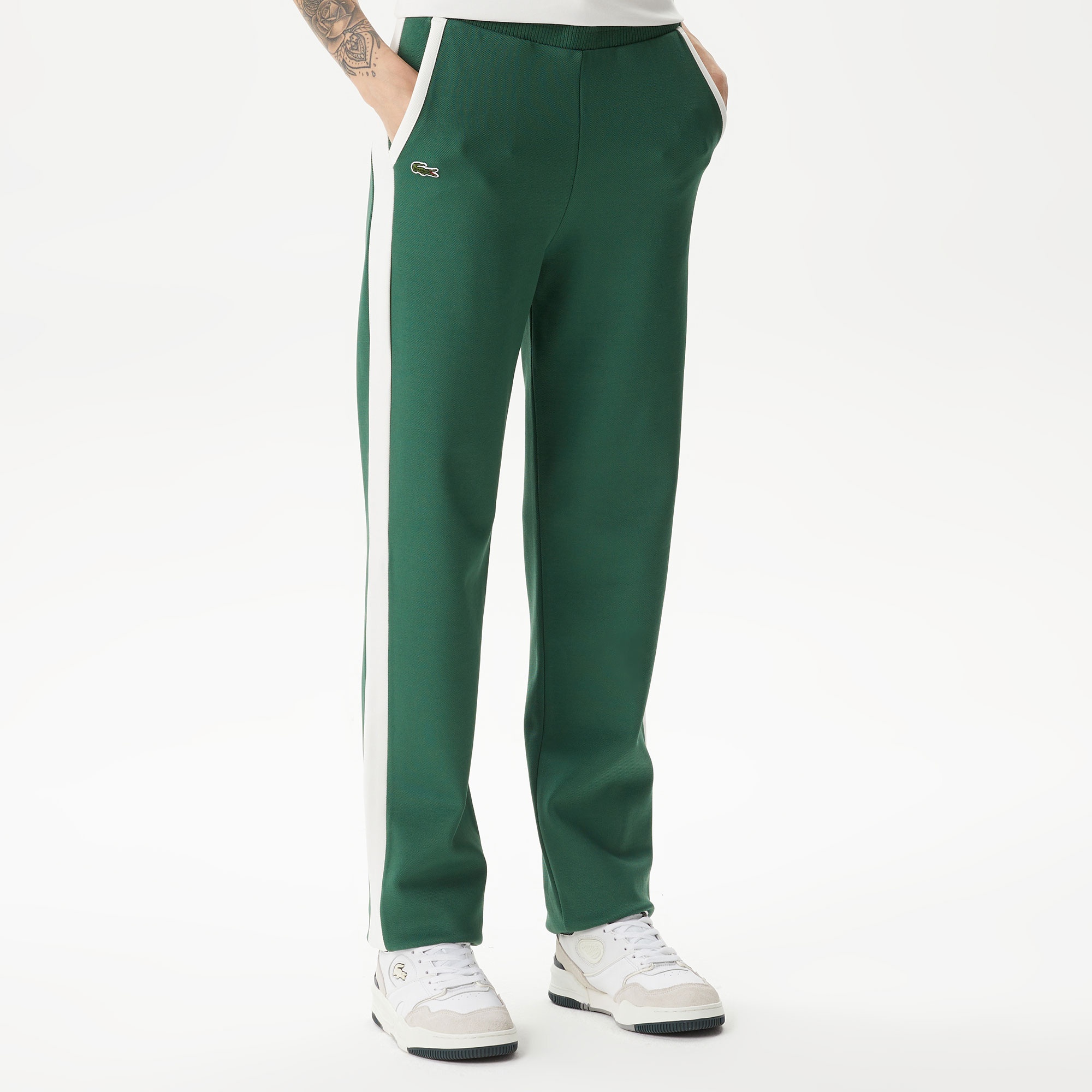 Lacoste Kadın Straight Fit Yeşil Eşofman Altı