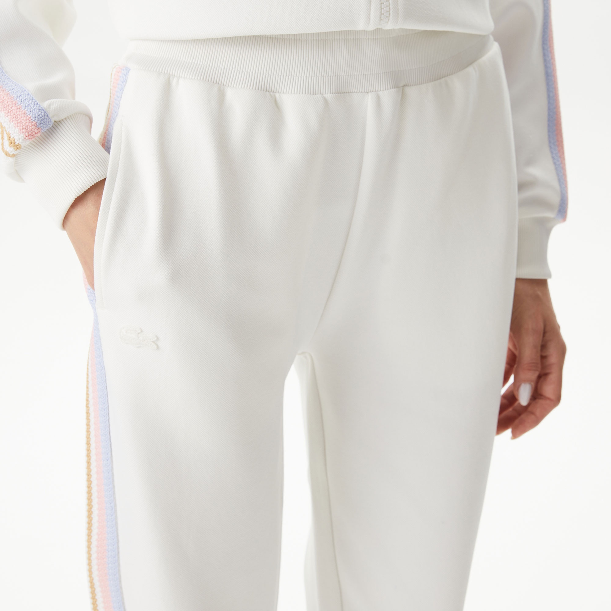 Lacoste Kadın Jogger Beyaz Eşofman Altı