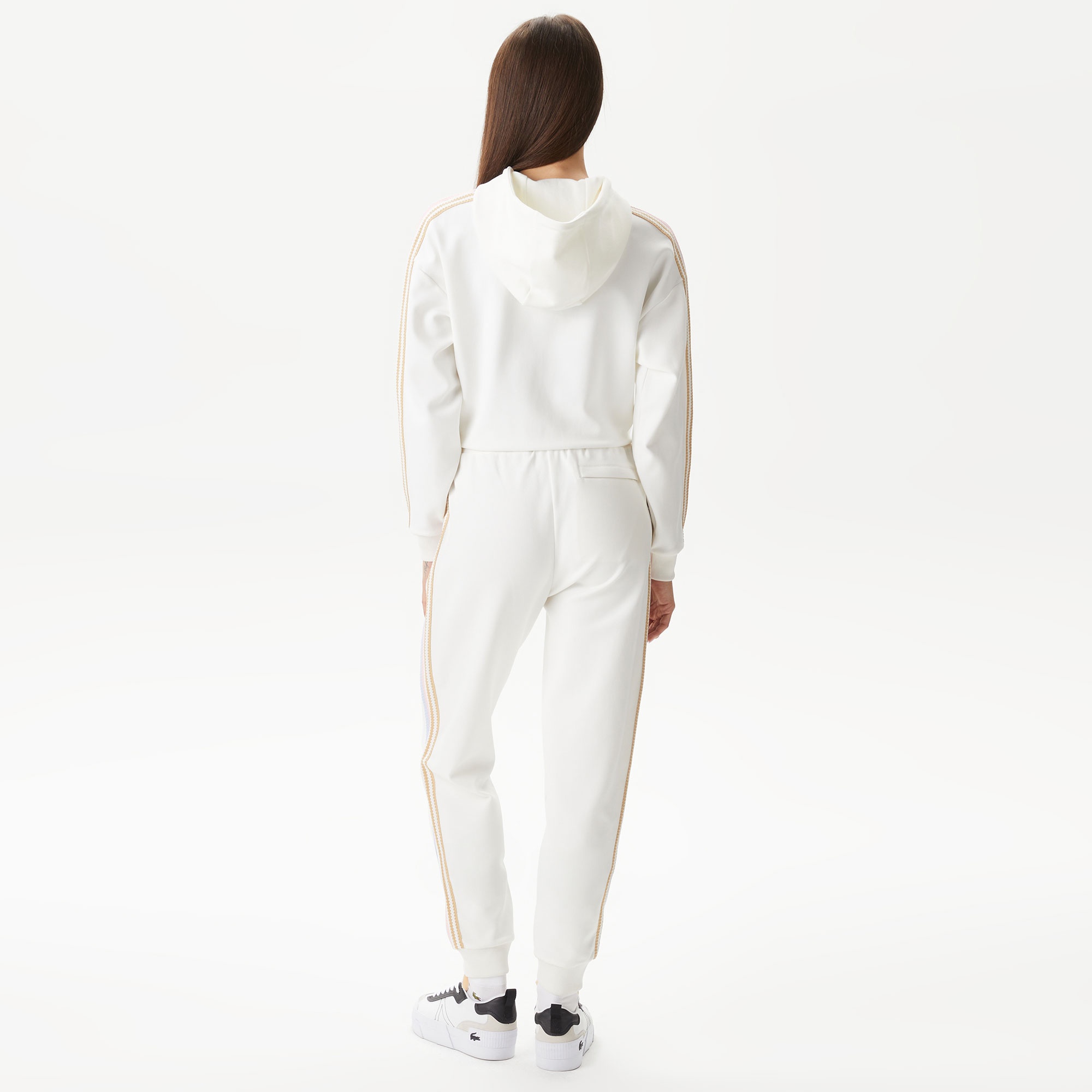 Lacoste Kadın Jogger Beyaz Eşofman Altı