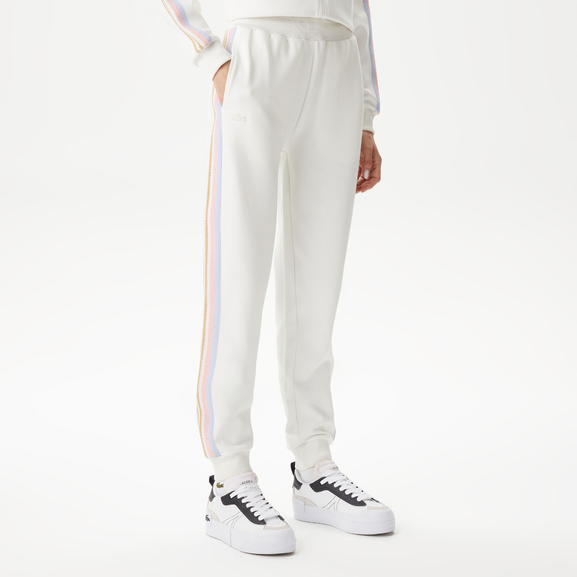 Lacoste Kadın Jogger Beyaz Eşofman Altı