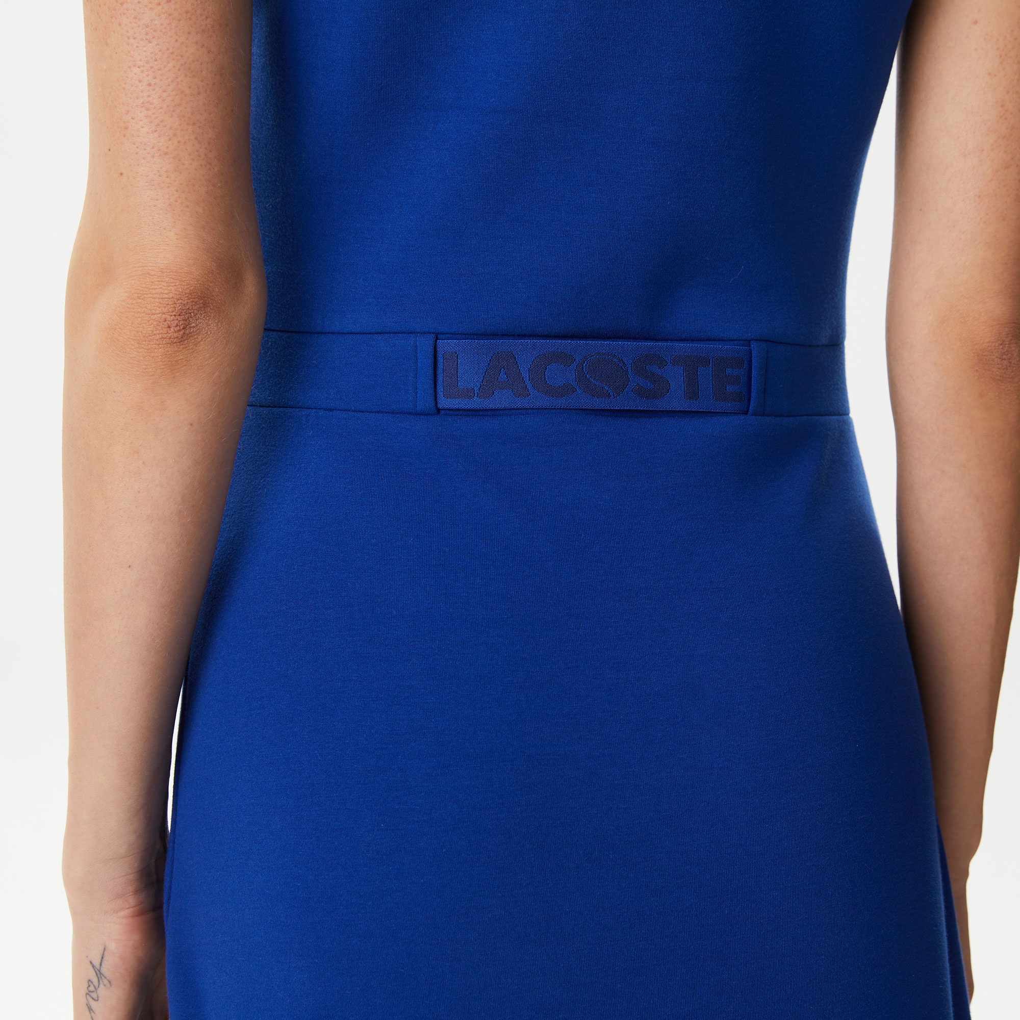 Lacoste Kadın Flare Fit Lacivert Elbise