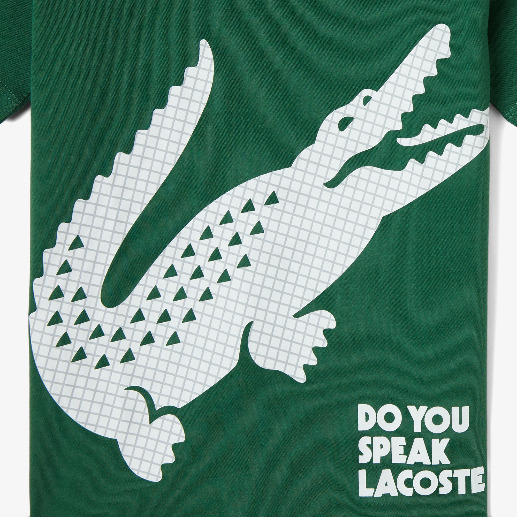 Lacoste Çocuk Bisiklet Yaka Baskılı Yeşil T-shirt