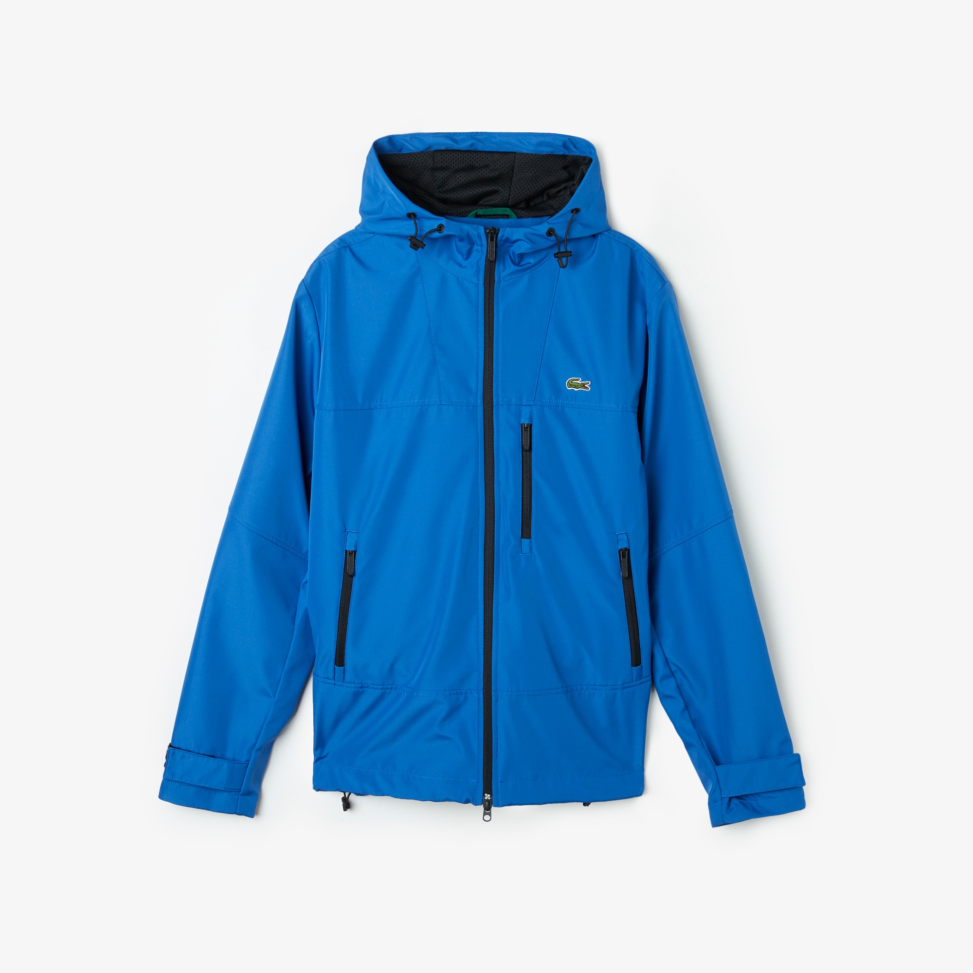 Lacoste Erkek Kapüşonlu Mavi Yağmurluk