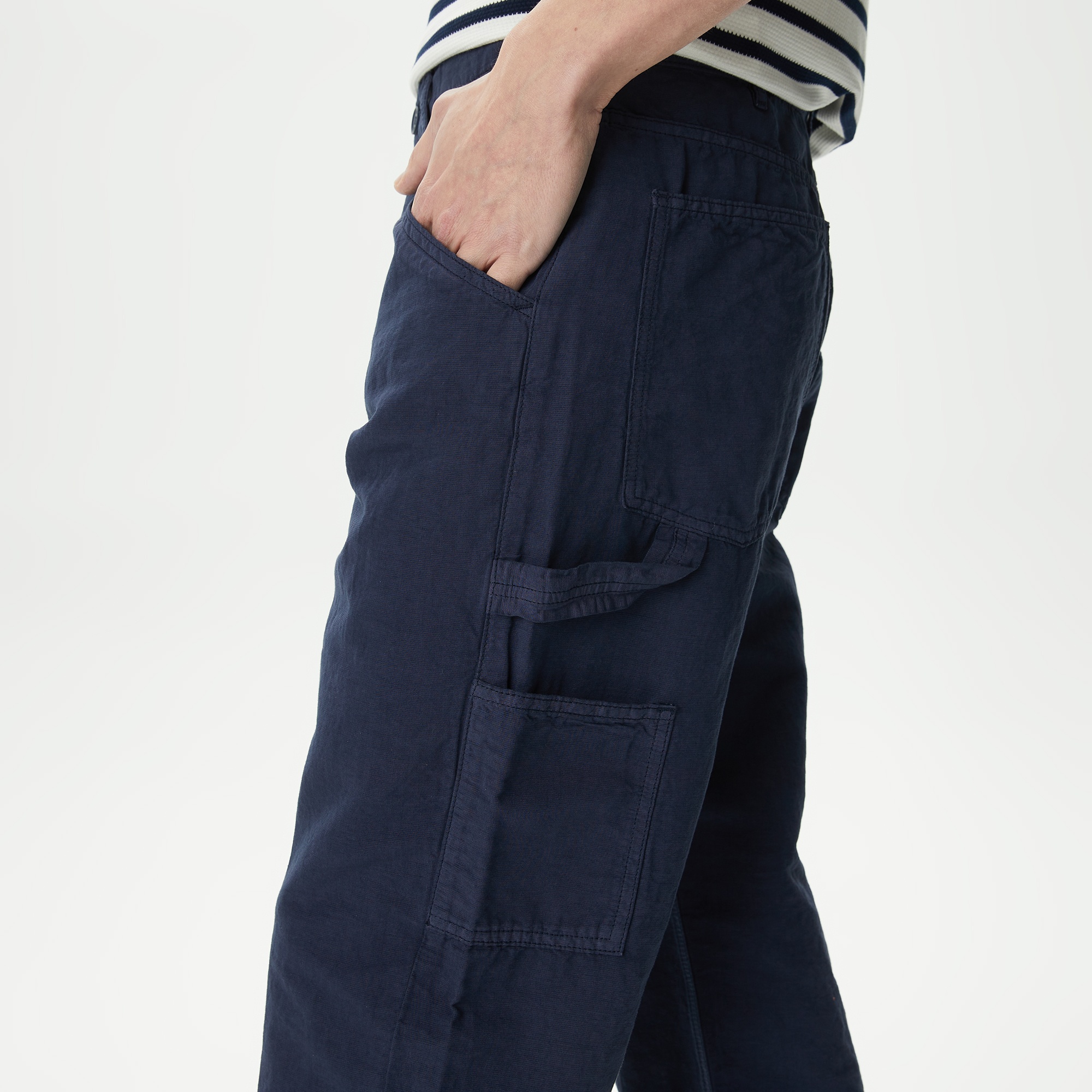 Lacoste Erkek Relaxed Fit Lacivert Pantolon