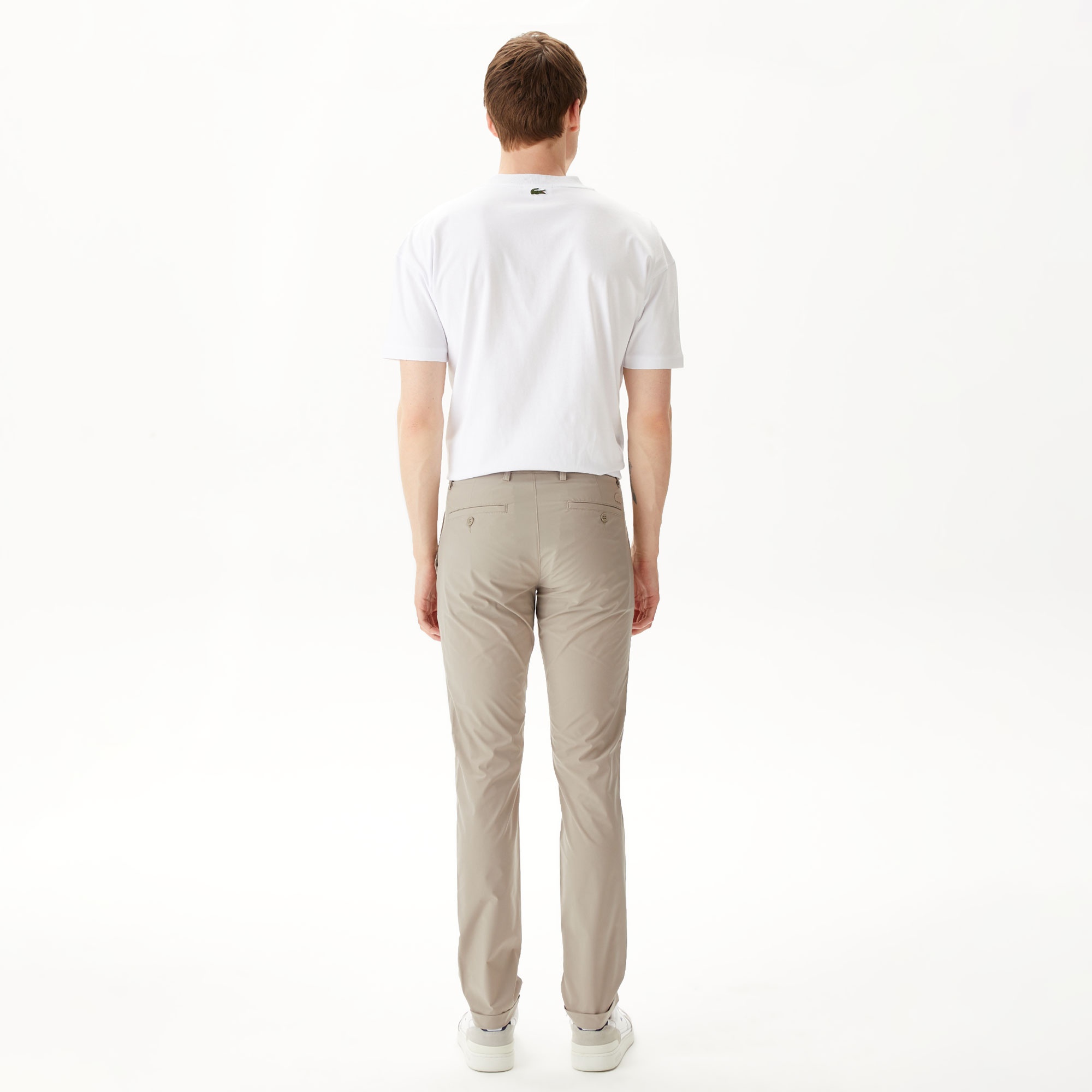 Lacoste Erkek Slim Fit Chino Gri Pantolon
