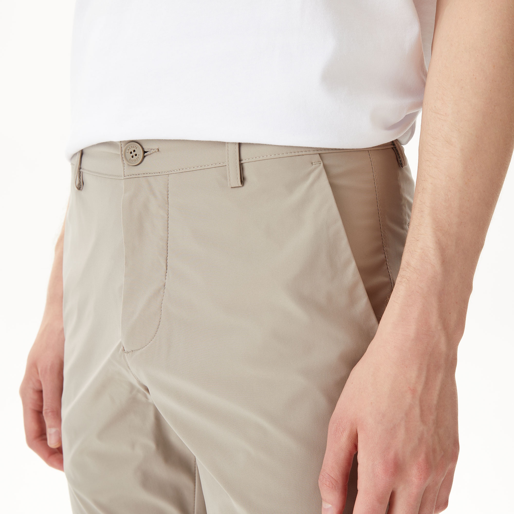 Lacoste Erkek Slim Fit Chino Gri Pantolon