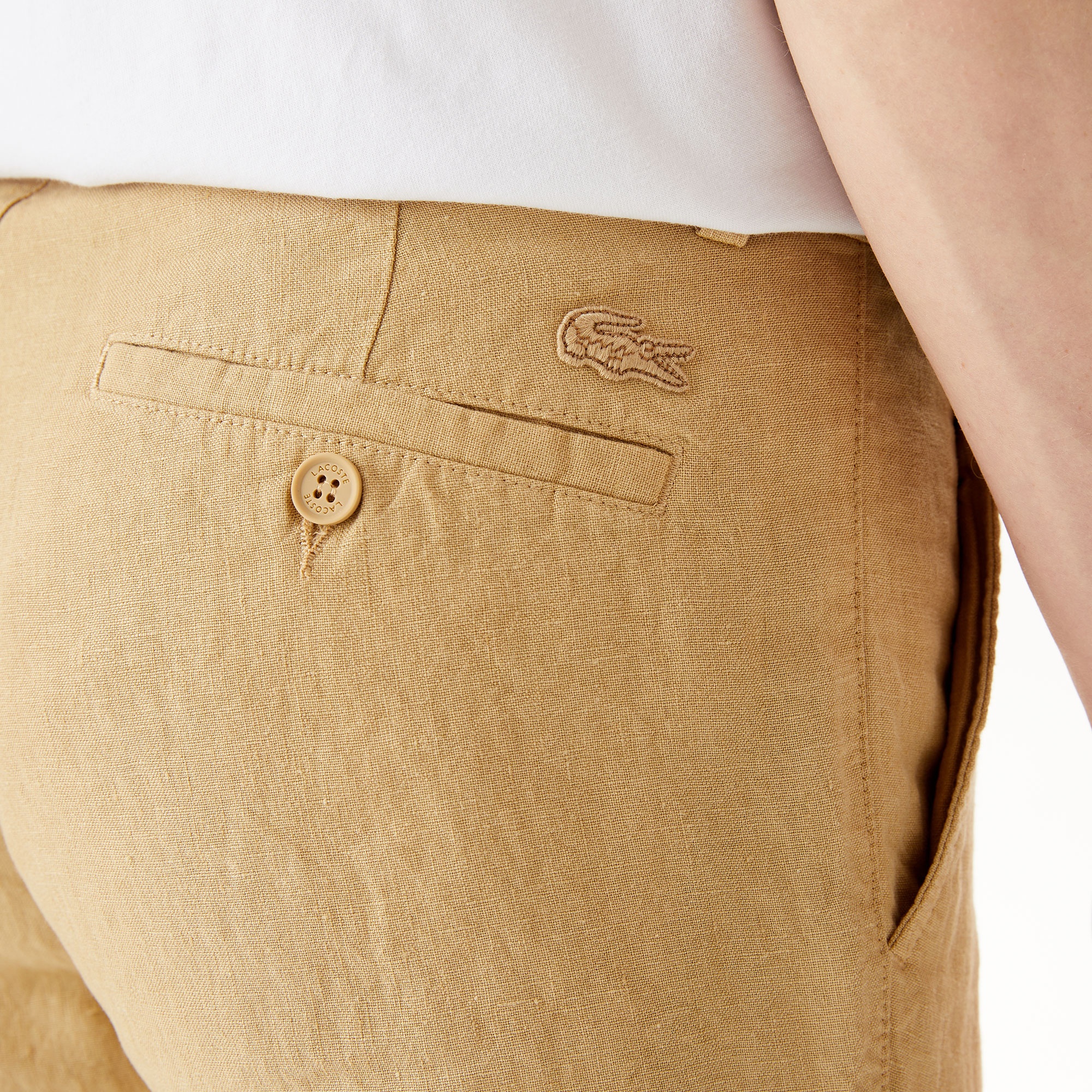 Lacoste Erkek Slim Fit Chino Bej Pantolon