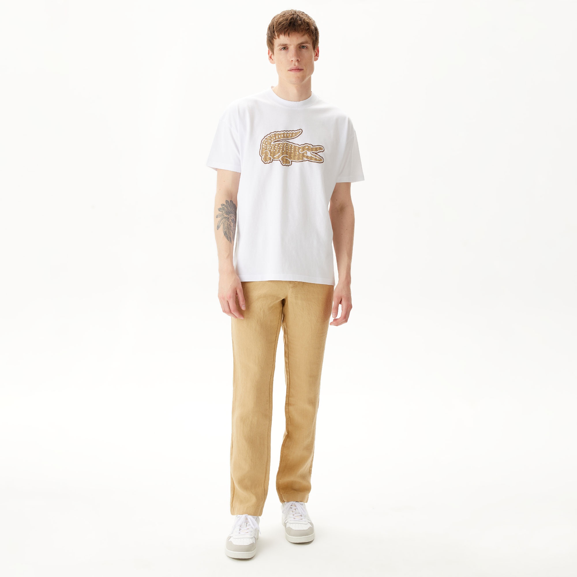 Lacoste Erkek Slim Fit Chino Bej Pantolon