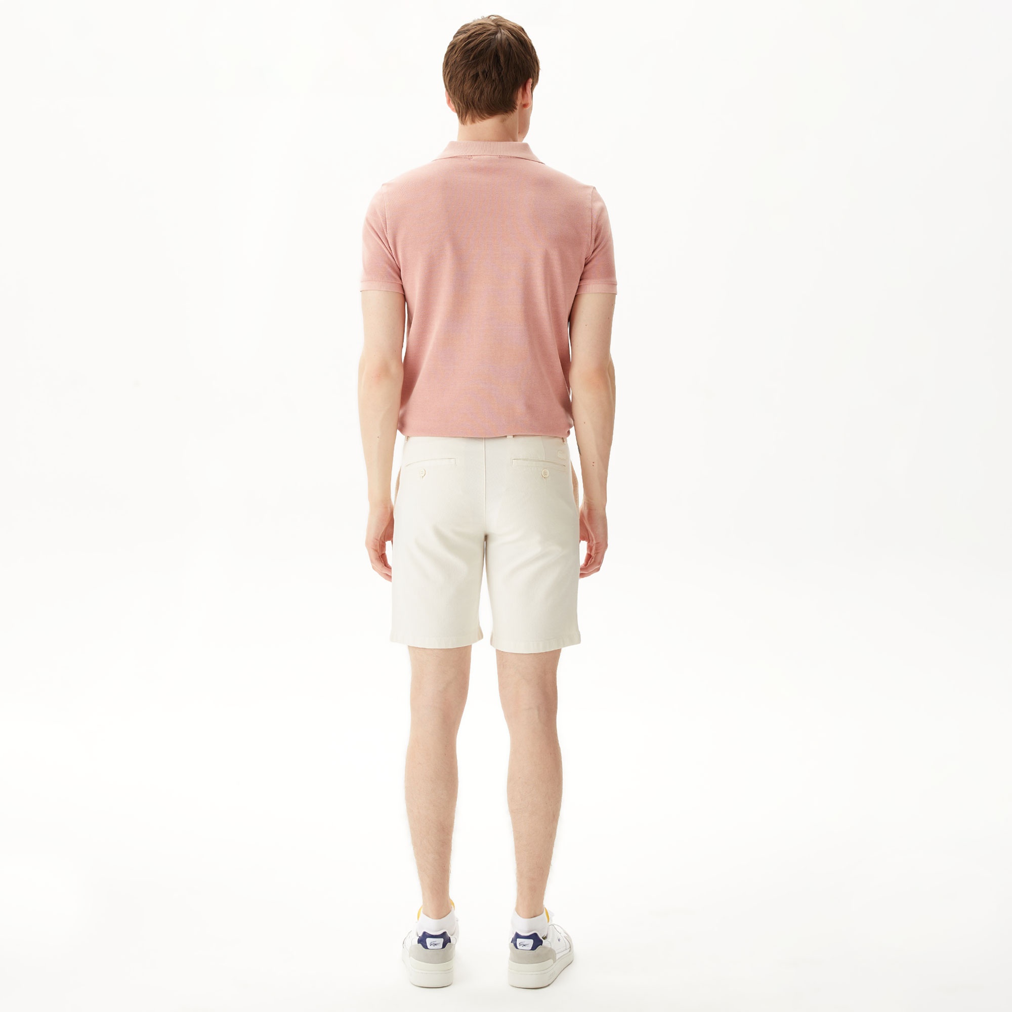Lacoste Erkek Slim Fit Krem Bermuda