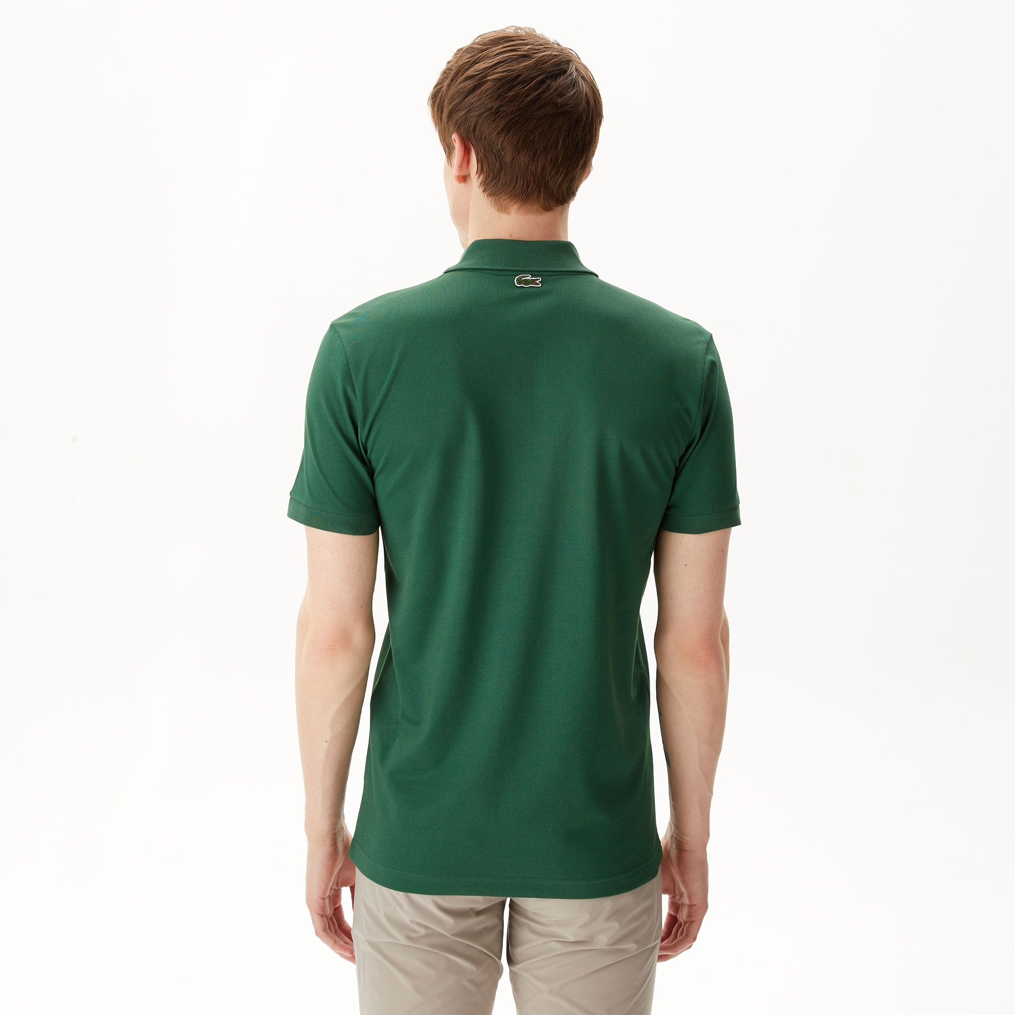 Lacoste Erkek Regular Fit Baskılı Yeşil Polo