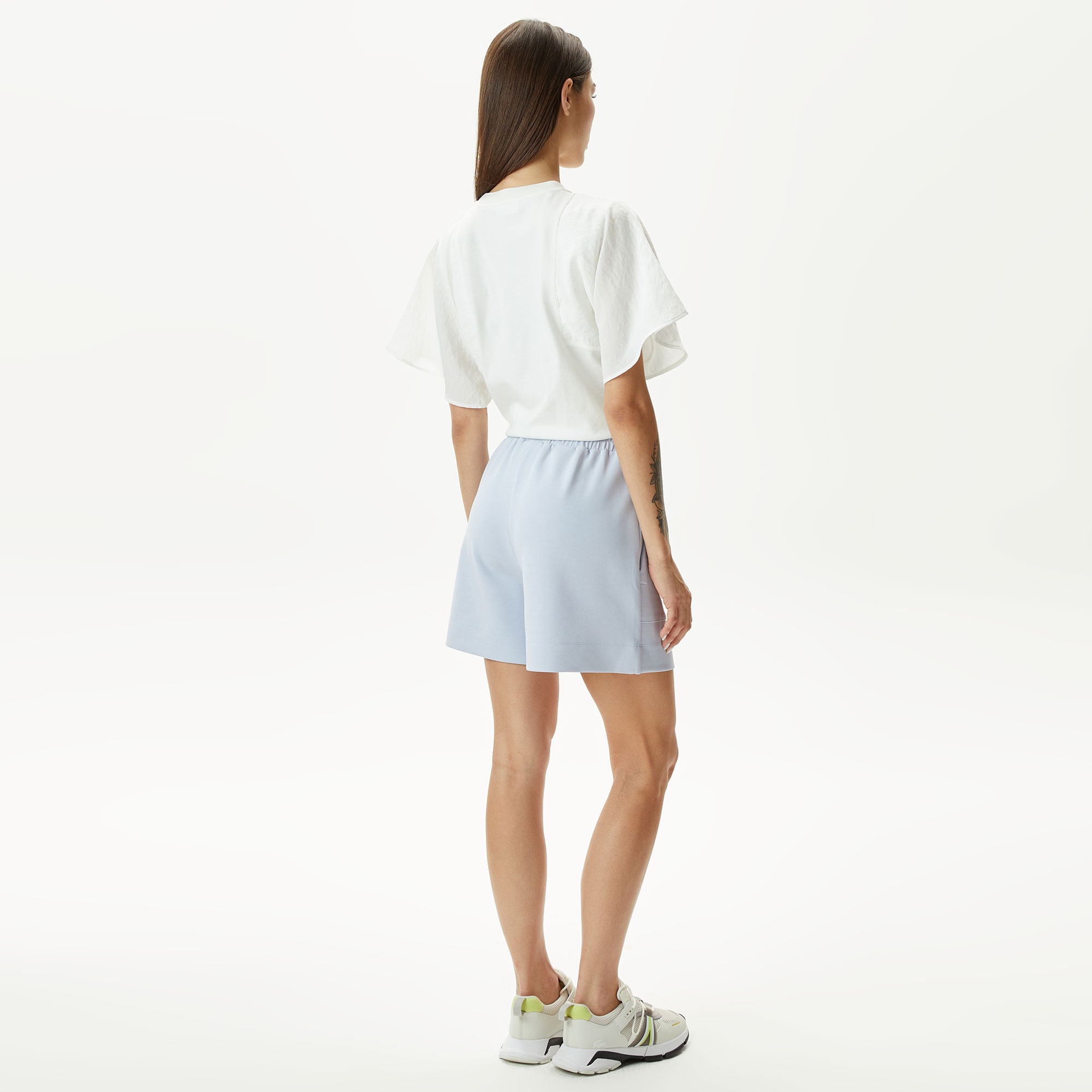 Lacoste Kadın Regular Fit Mavi Şort