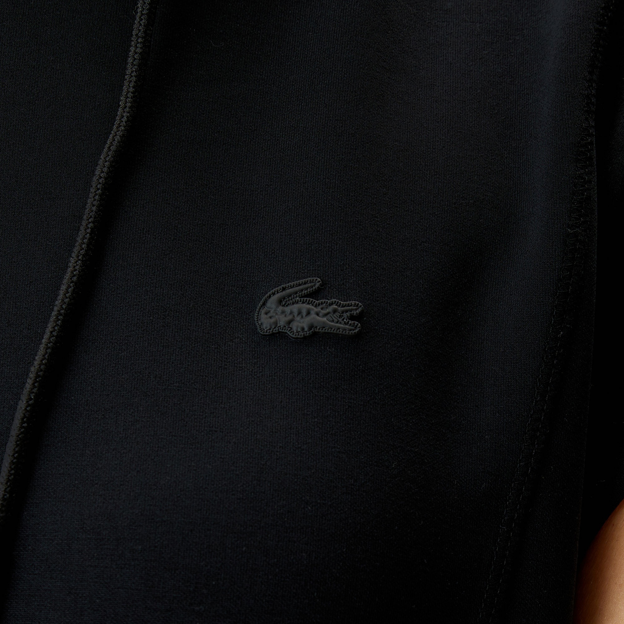 Lacoste Kadın Straight Fit Kapüşonlu Siyah Elbise