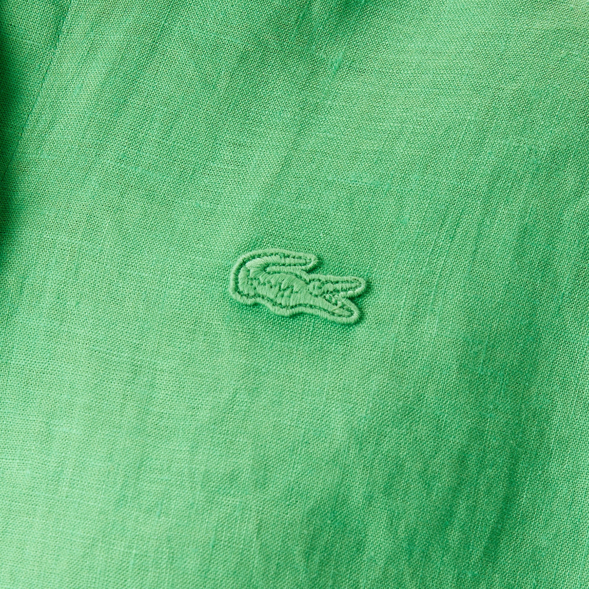 Lacoste Kadın Keten Yeşil Gömlek