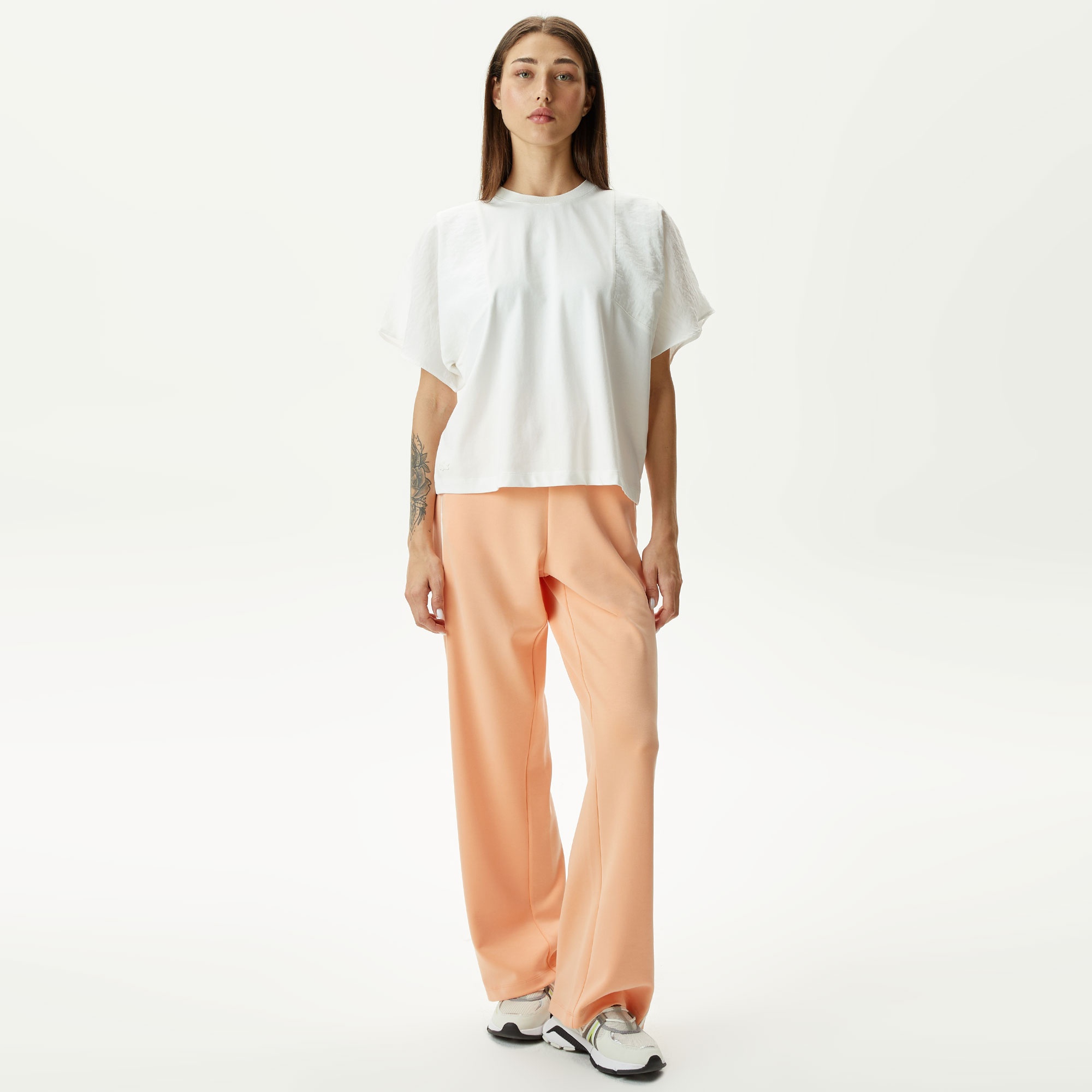 Lacoste Kadın Flare Fit Turuncu Eşofman Altı