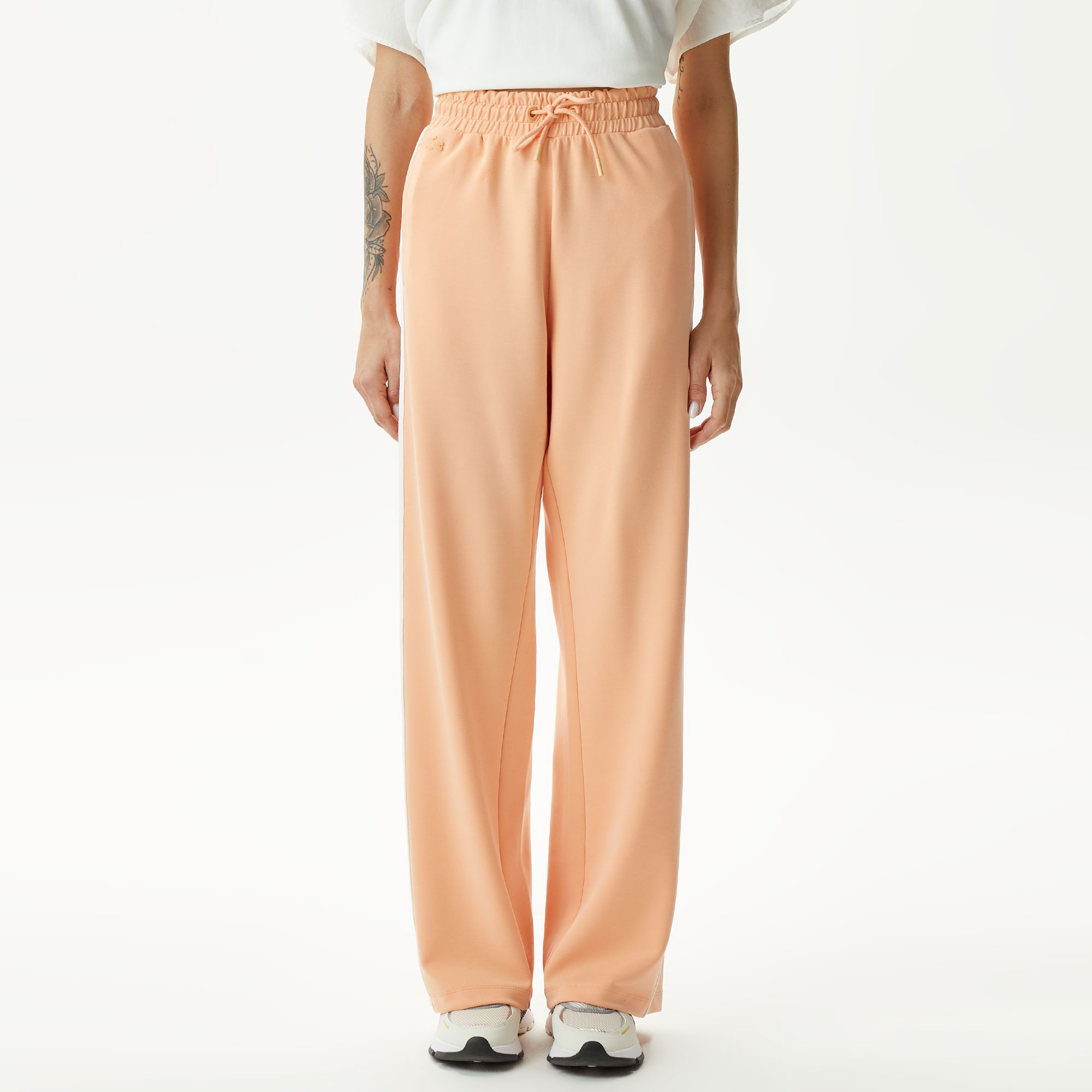 Lacoste Kadın Flare Fit Turuncu Eşofman Altı