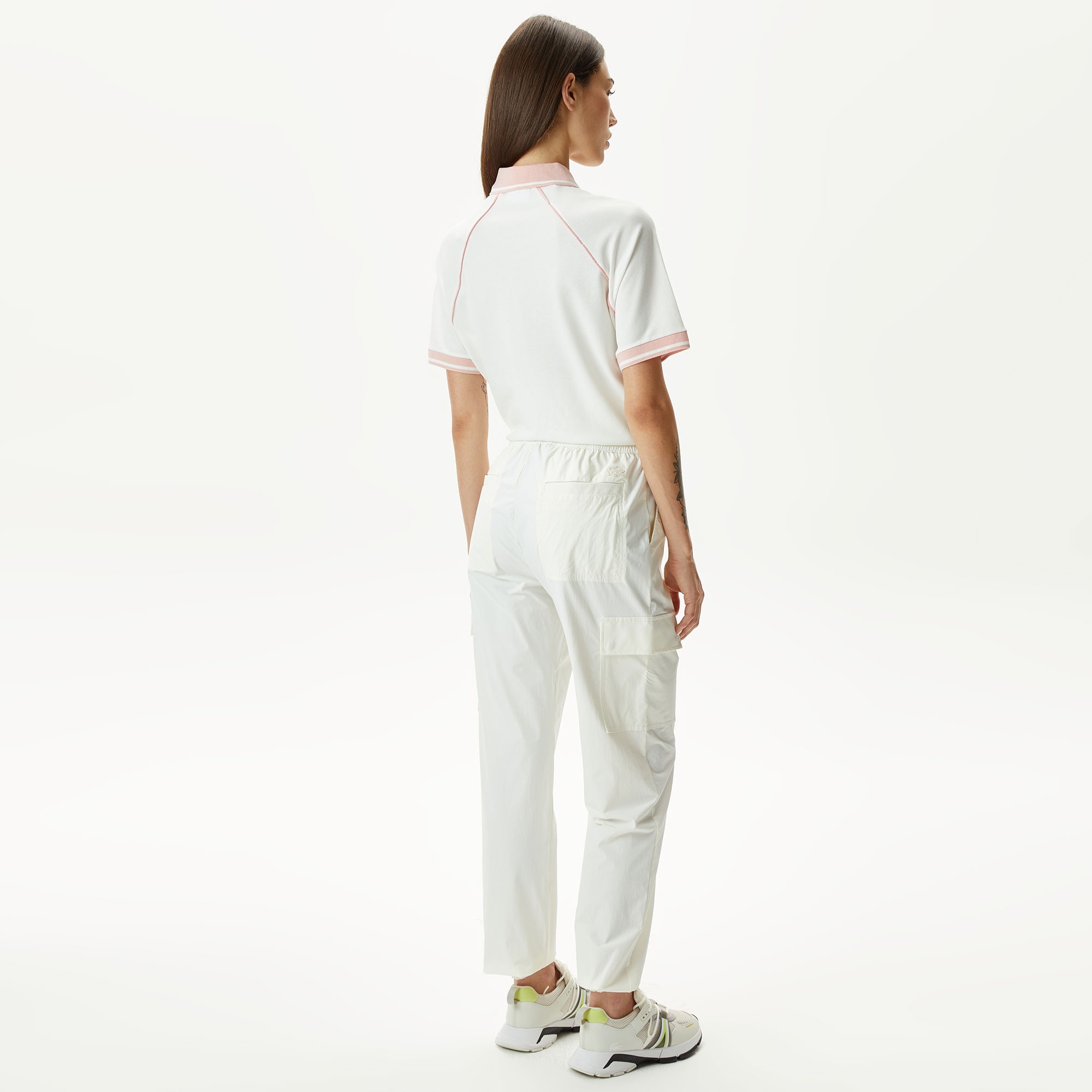 Lacoste Kadın Jogger Beyaz Pantolon