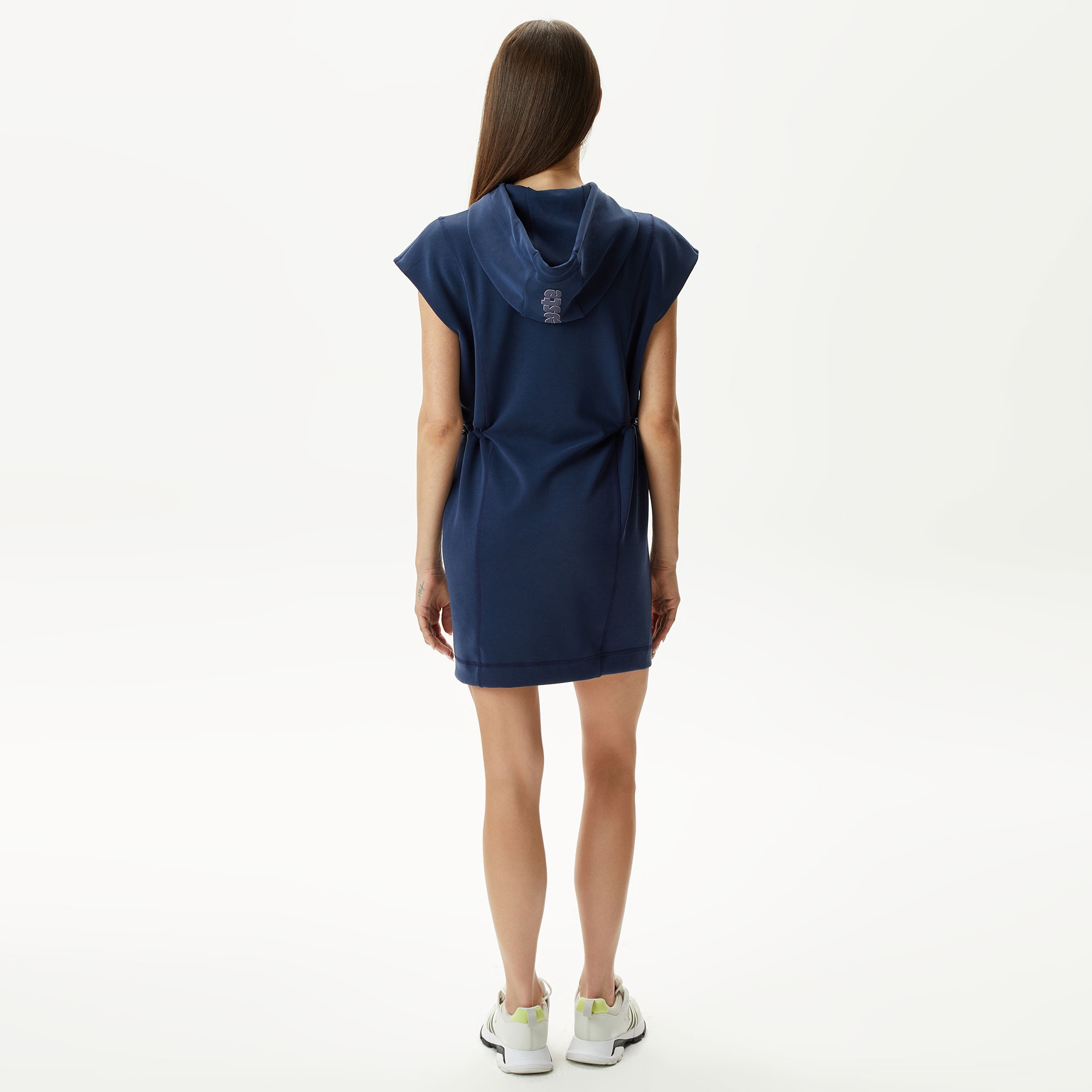 Lacoste Kadın Straight Fit Kapüşonlu Lacivert Elbise