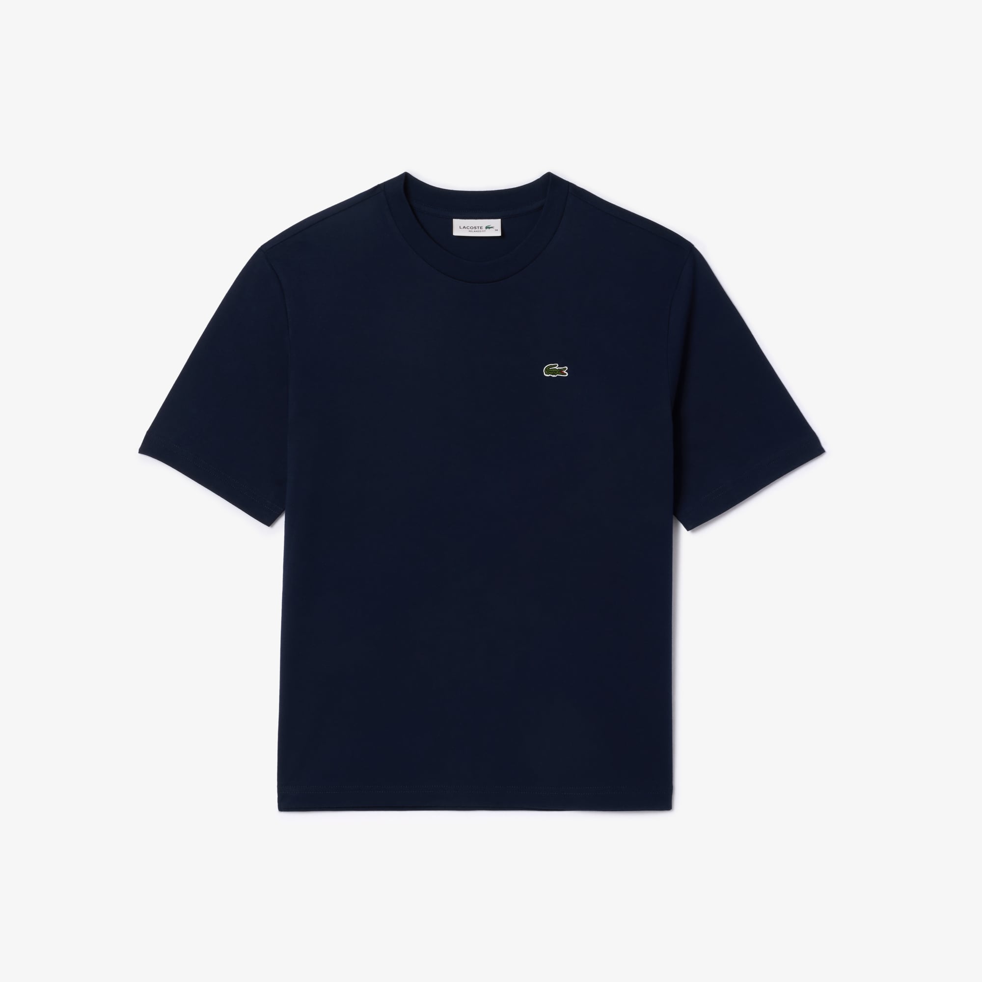 Lacoste Kadın Relaxed Fit Bisiklet Yaka Lacivert T-Shirt görsel 4