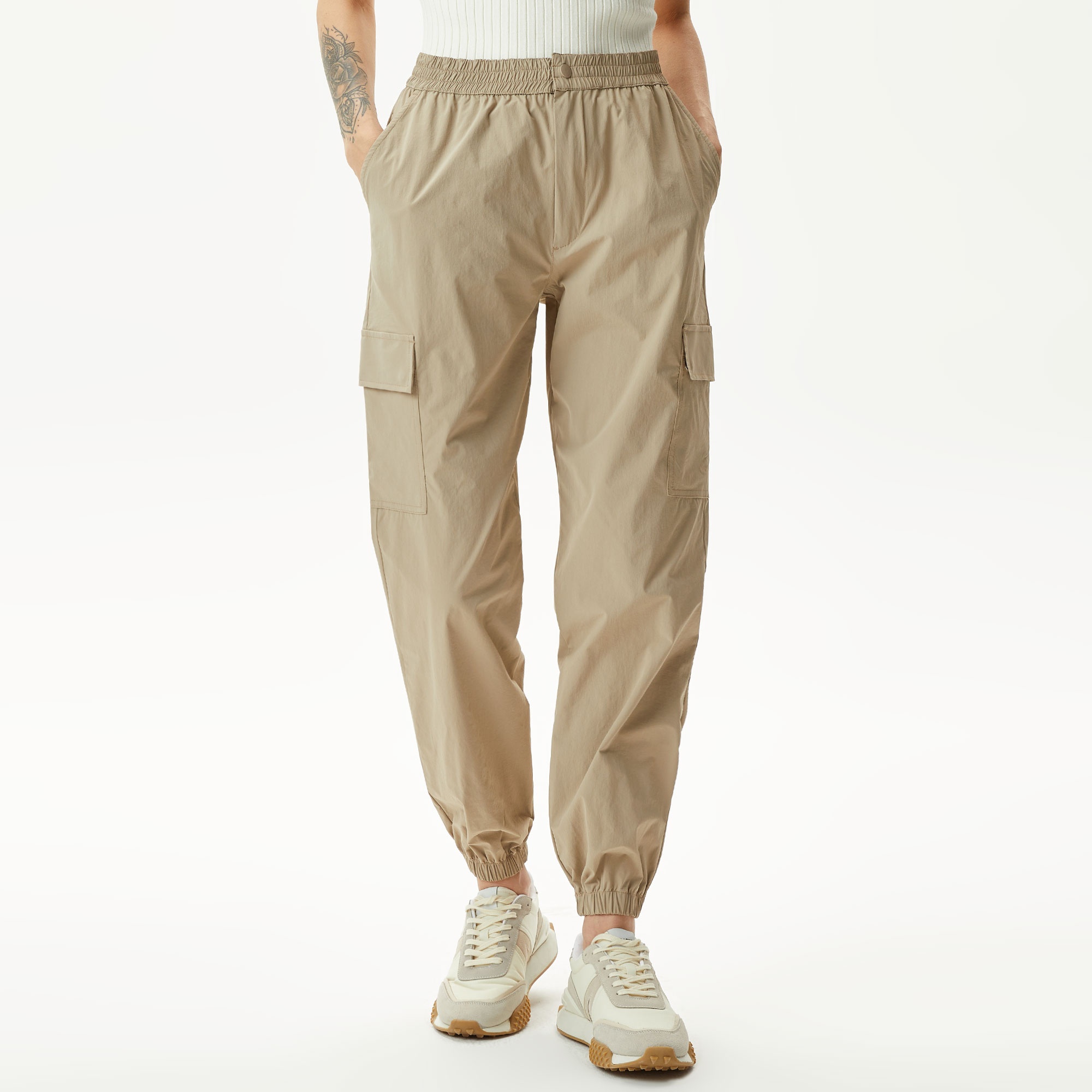 Lacoste Kadın Jogger Kahverengi Pantolon