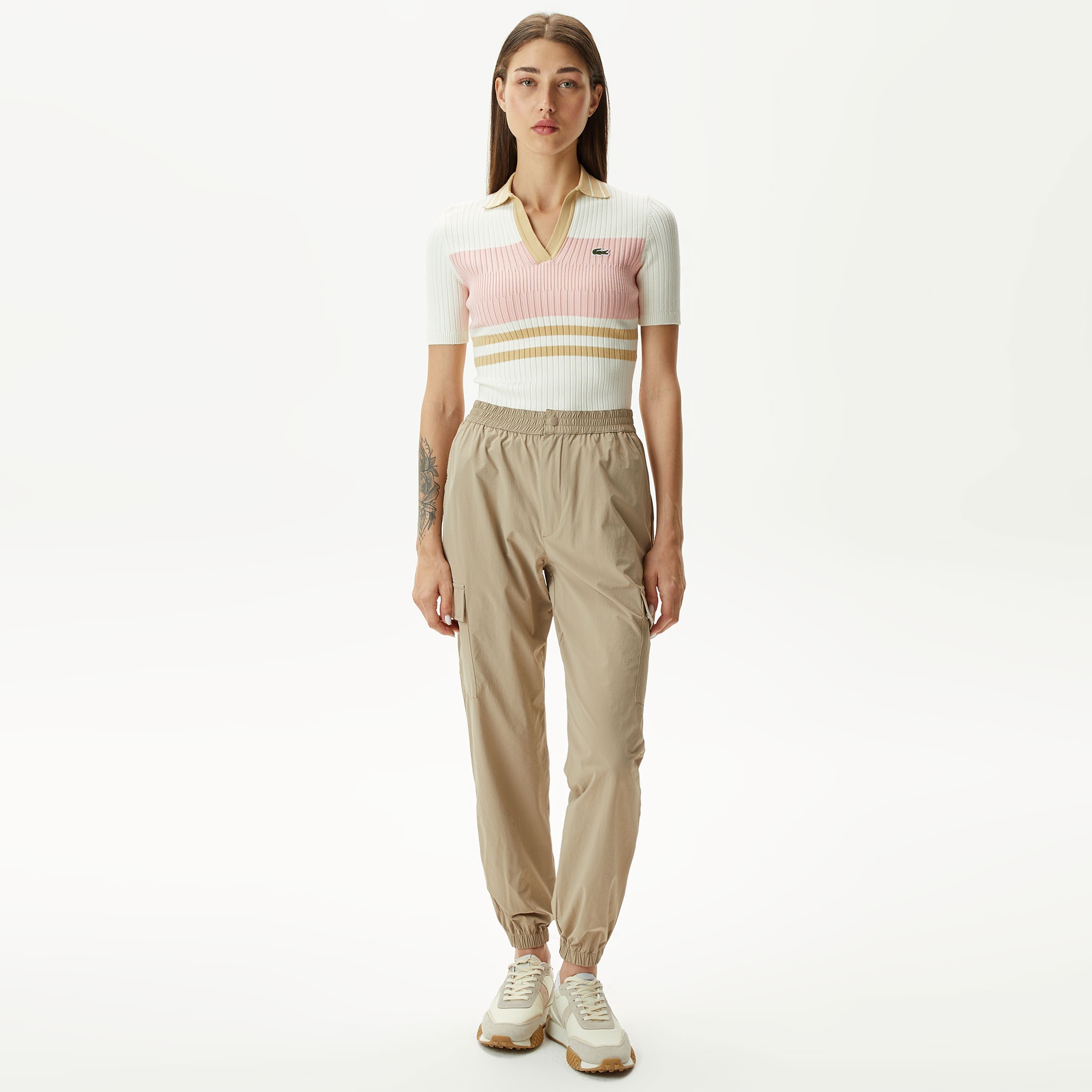 Lacoste Kadın Jogger Kahverengi Pantolon