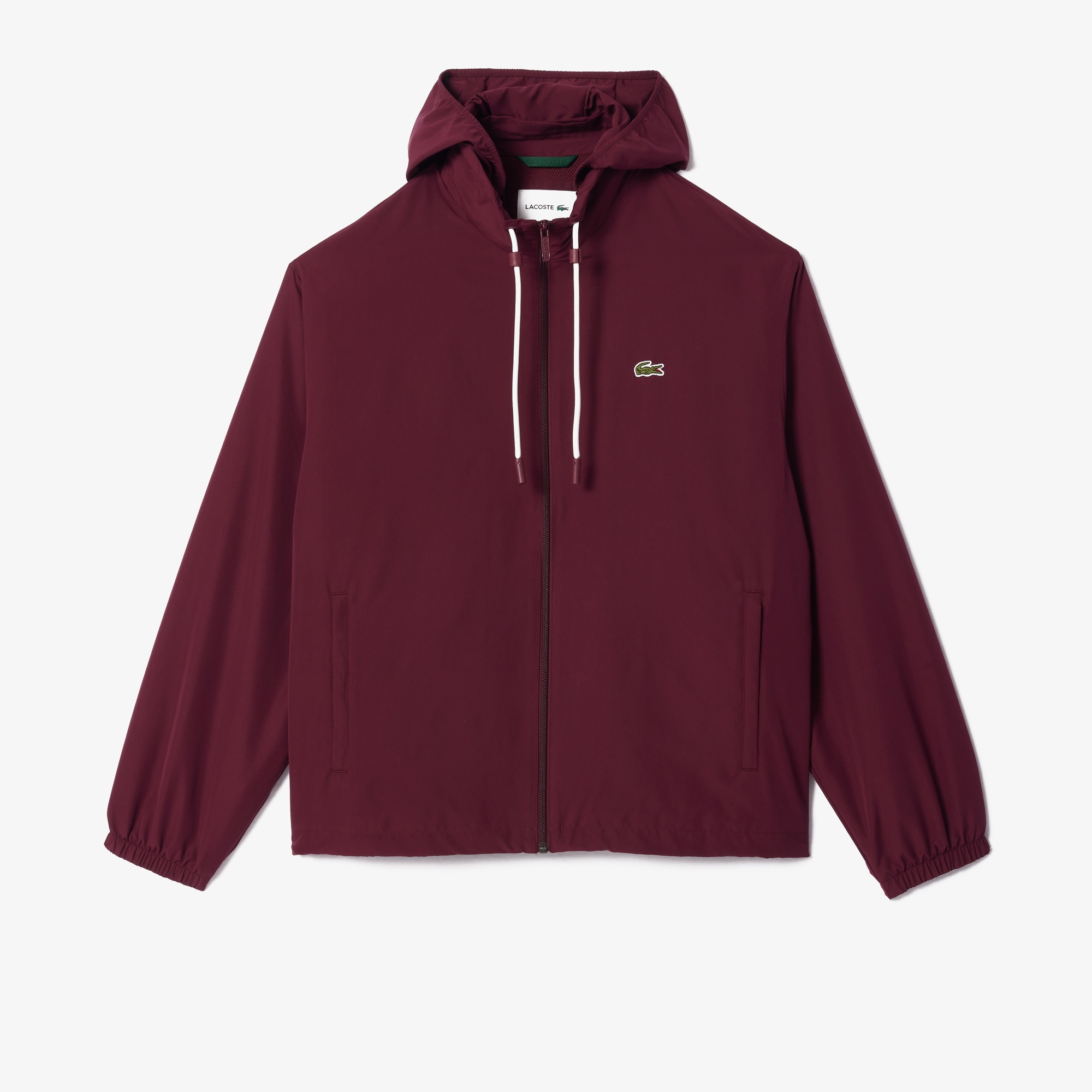 Lacoste Erkek Kapüşonlu Bordo Mont